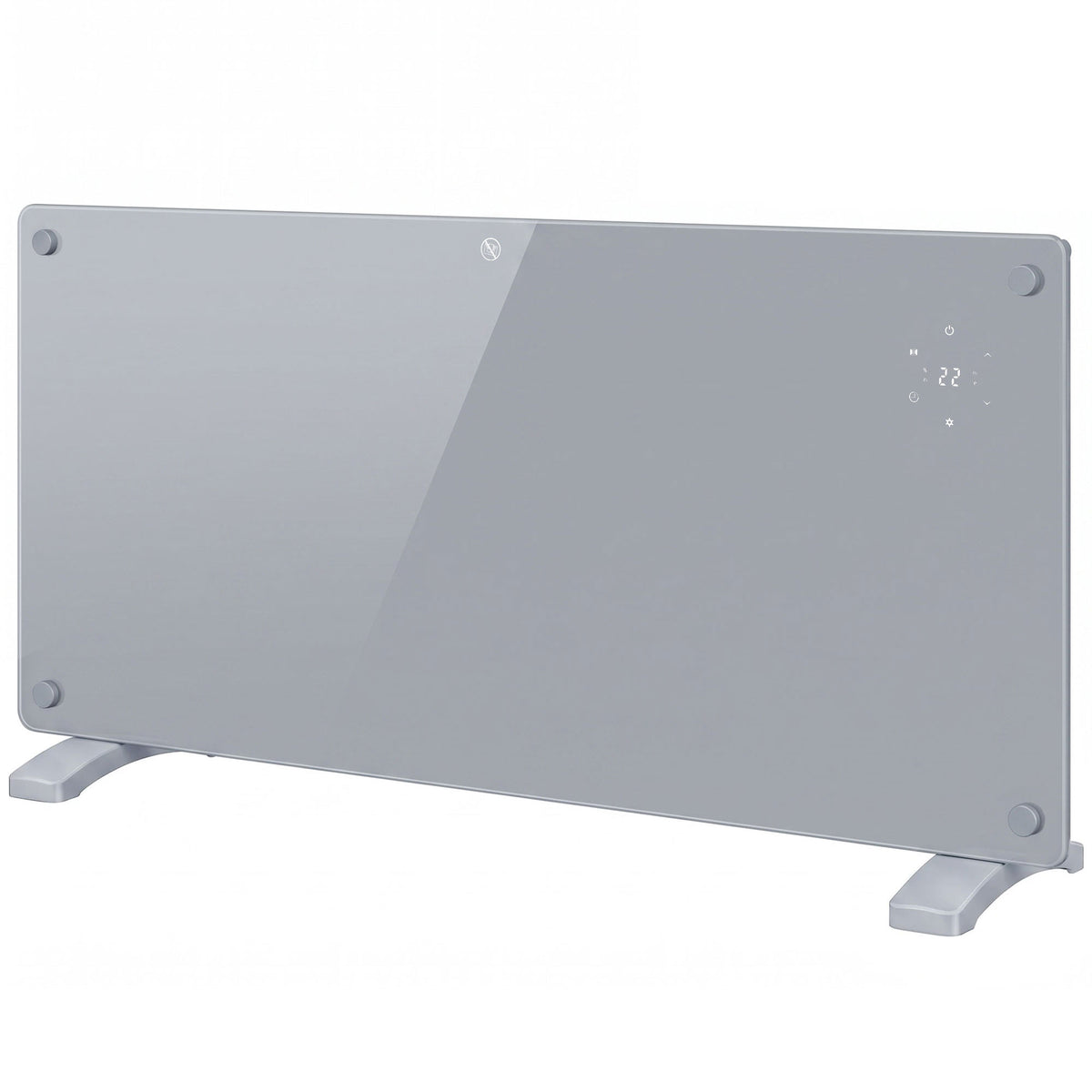 HOMCOM 2000W Smart Panel Heater Wall Mounted & Freestanding, Electric Heater with Weekly Timer, Open Window & Anti-Frost, Grey