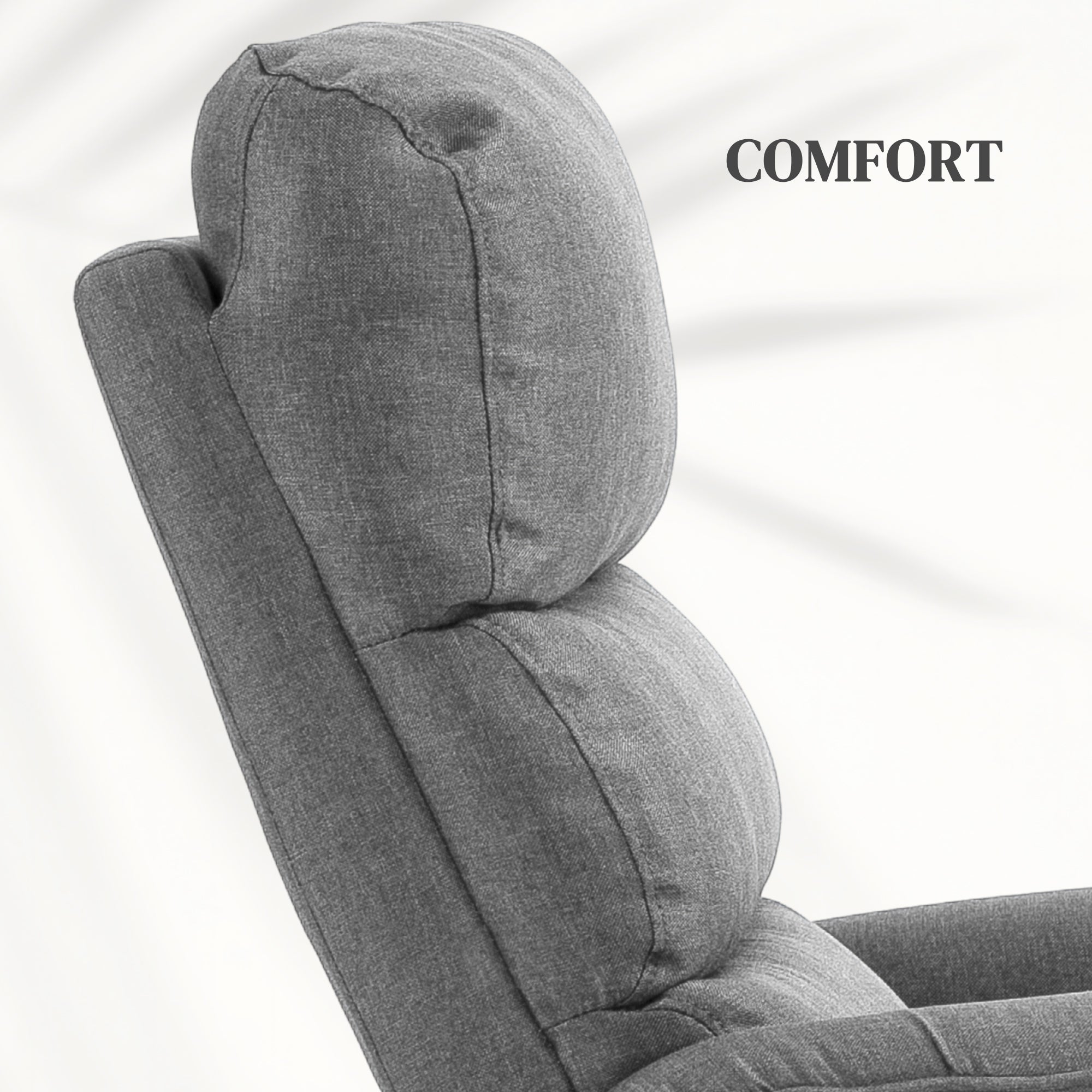 HOMCOM Electric Riser Recline Armchair, with Footrest - Grey - North Peak Garden Furniture