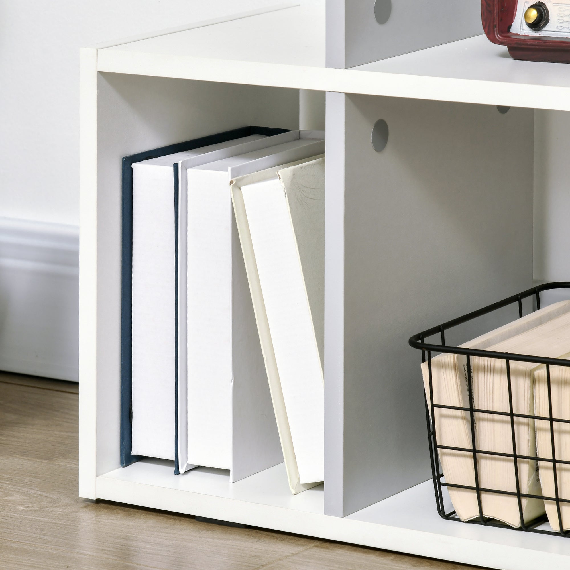 HOMCOM 5-Tier Bookshelf, Modern Bookcase with 13 Open Shelves, Freestanding Decorative Storage Shelving for Home Office and Study, White - North Peak Garden Furniture