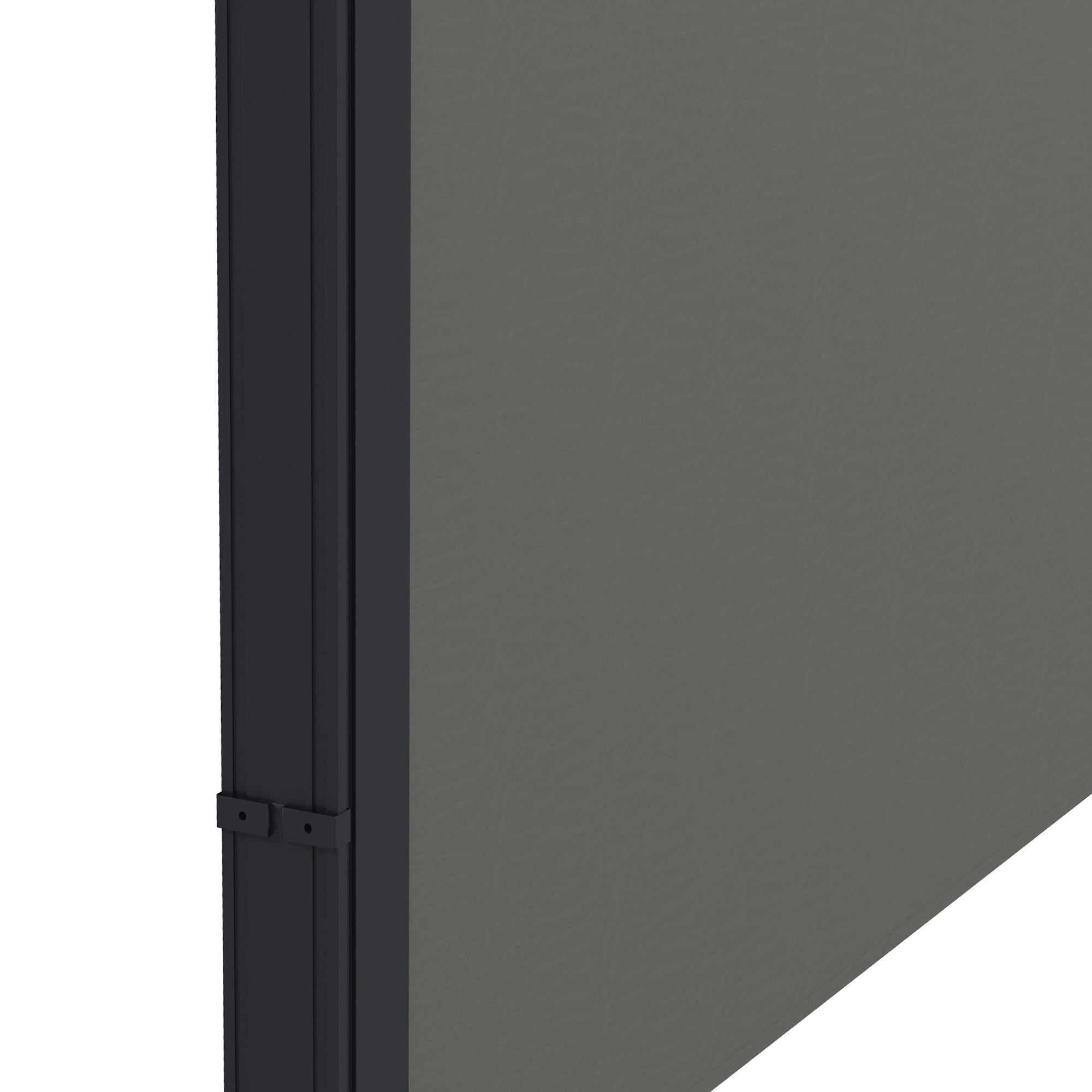 Outsunny Retractable Side Awning, Outdoor Privacy Screen for Garden, Hot Tub, Balcony, Terrace, Pool, 400 x 160cm, Dark Grey - North Peak Garden Furniture