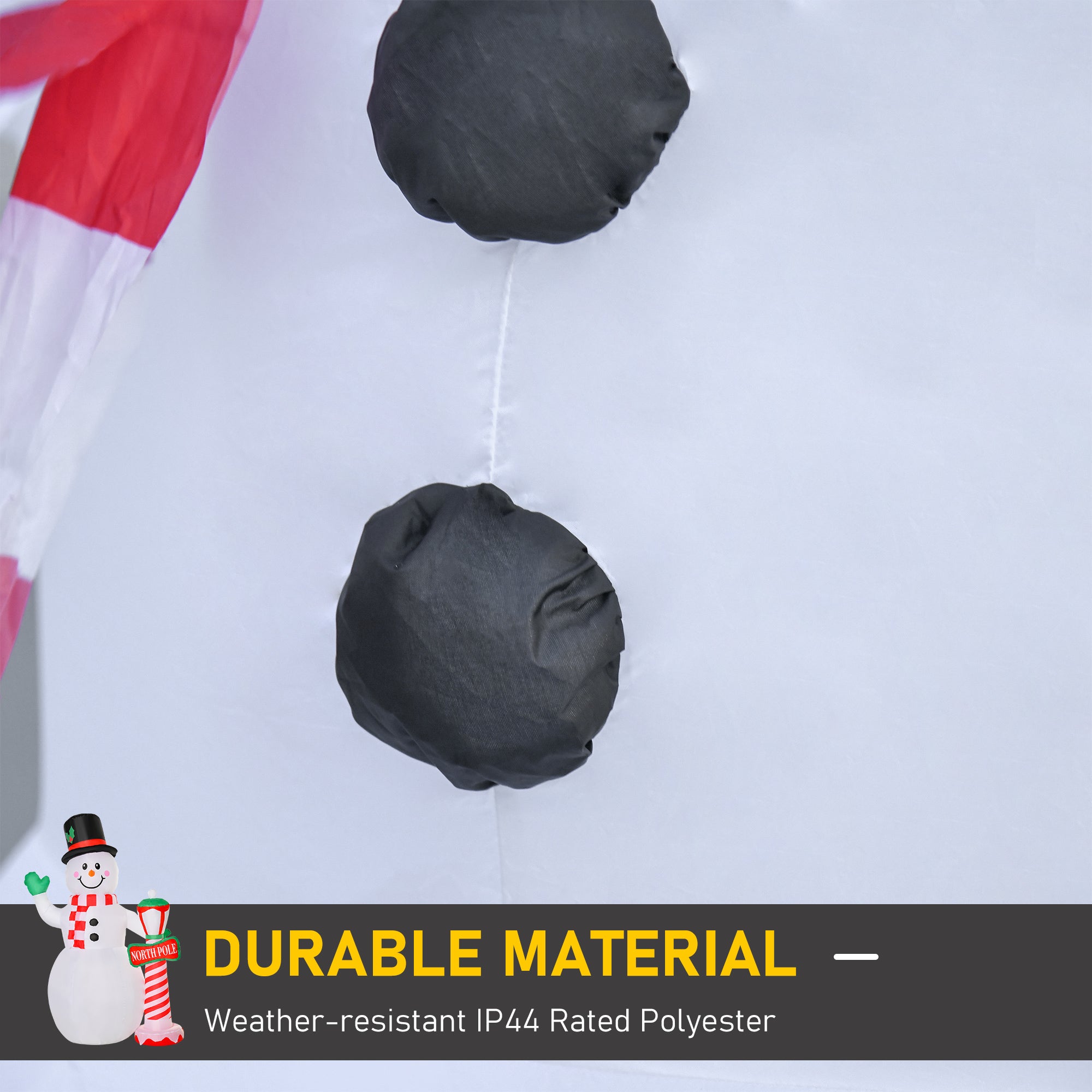 HOMCOM 8ft Tall Christmas Inflatable Snowman with Street Lamp, Lighted for Home Indoor Outdoor Garden Lawn Decoration Party Prop - North Peak Garden Furniture