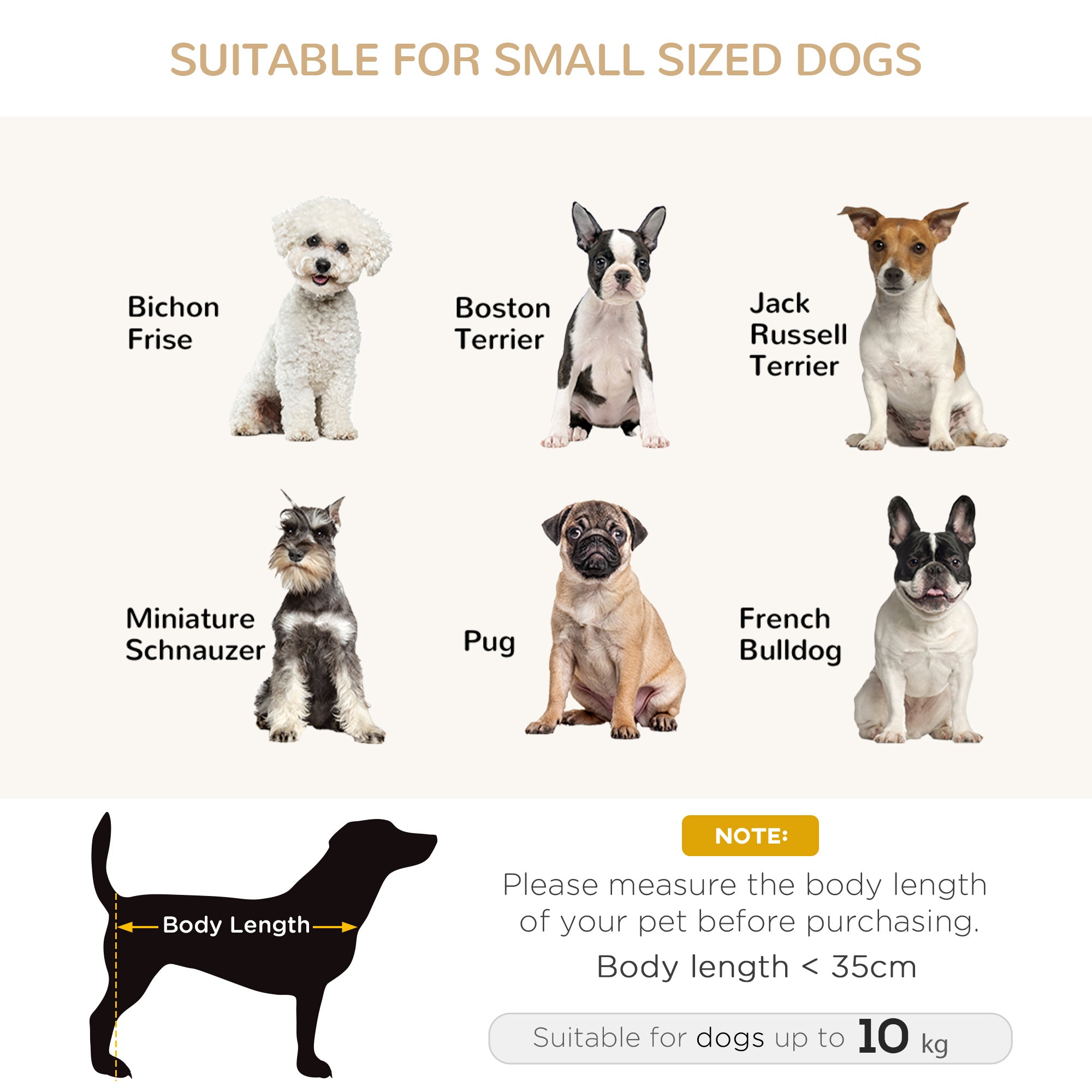 PawHut Dog Sofa Bed for Small-Sized Dogs, Elevated Pet Chair with PU Cover, Soft Cushion, Cat Couch Lounger with Anti-slip Legs - Grey - North Peak Garden Furniture