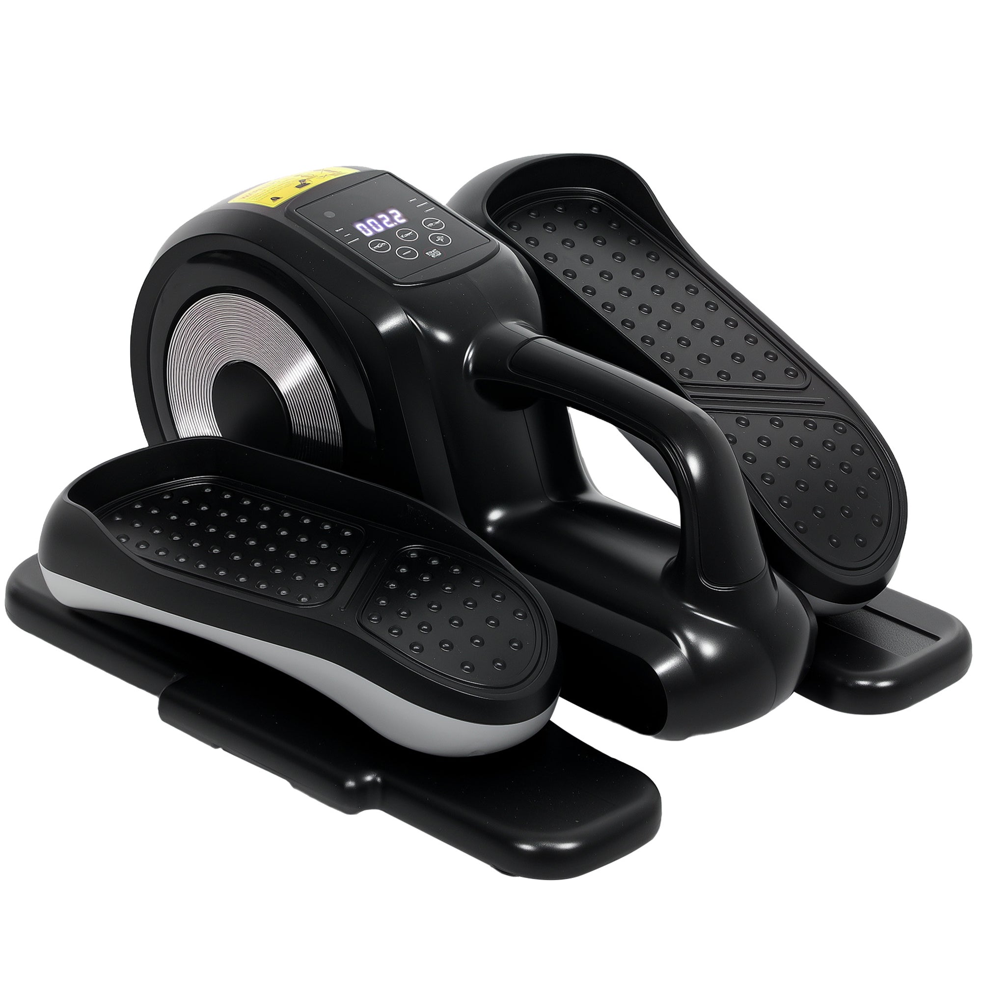 SPORTNOW Under Desk Electric Elliptical Machine for Home, Sit Down Pedal Exerciser for Seniors with 12 Programs, LCD Monitor, Compact with Remote Control & Non-Slip Pad