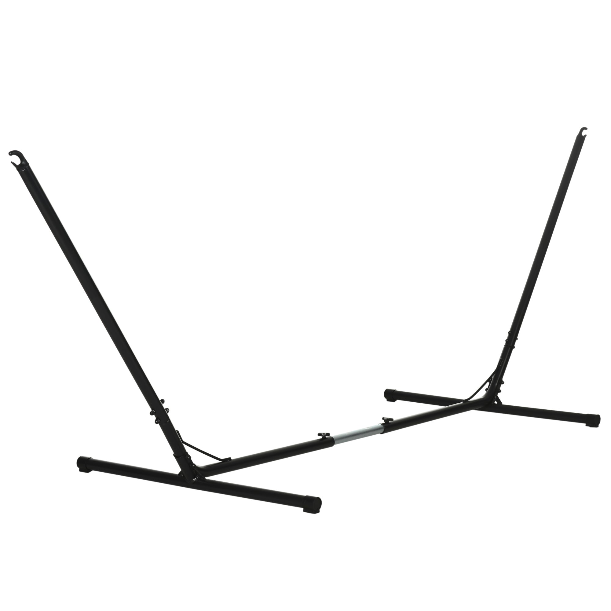 Outsunny 3.1–3.8m Adjustable Universal Hammock Stand Metal Frame Garden Camping Picnic Outdoor Patio Replacement – Stand Only - North Peak Garden Furniture