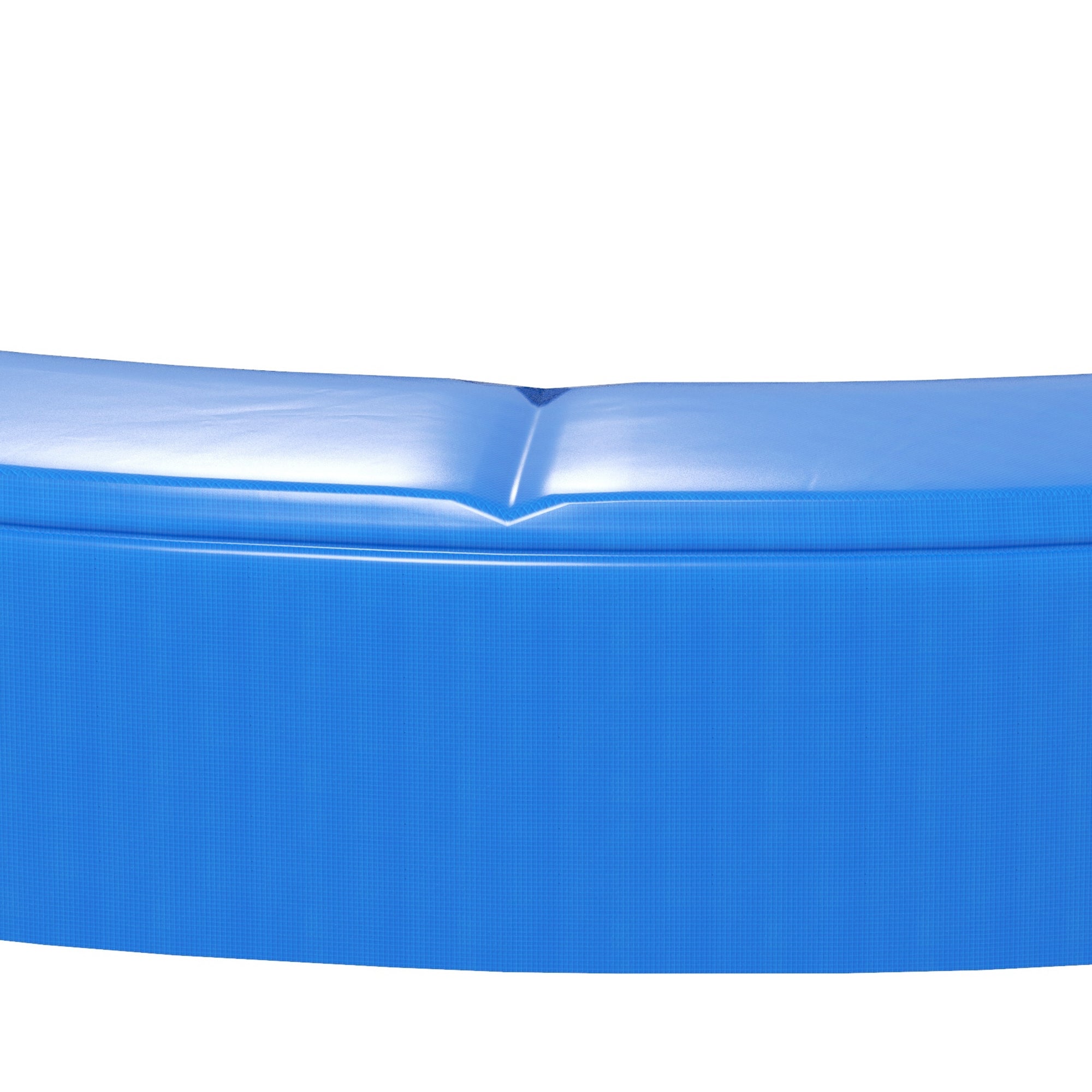 SPORTNOW 12FT Trampoline Spring Cover, Plastic Trampoline Pad Replacement with Elastic Cord, Waterproof, UV Resistant and Tear-Resistant, Multi-Coloured