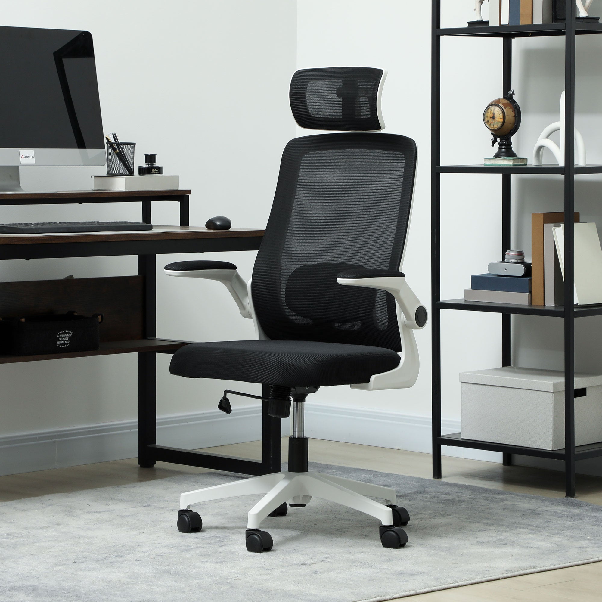 HOMCOM Multi-Adjust Office Chair - Black - North Peak Garden Furniture