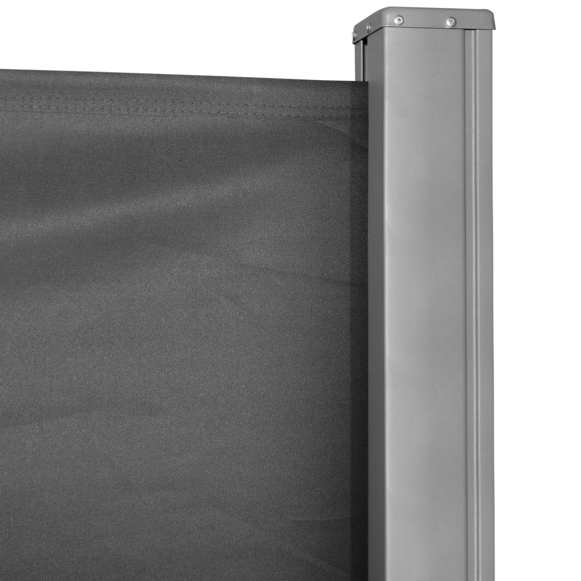 Outsunny Retractable Sun Side Awning Screen Fence Patio Garden Wall Balcony Screening Panel Outdoor Blind Privacy Divider (3x1.6M, Grey) - North Peak Garden Furniture