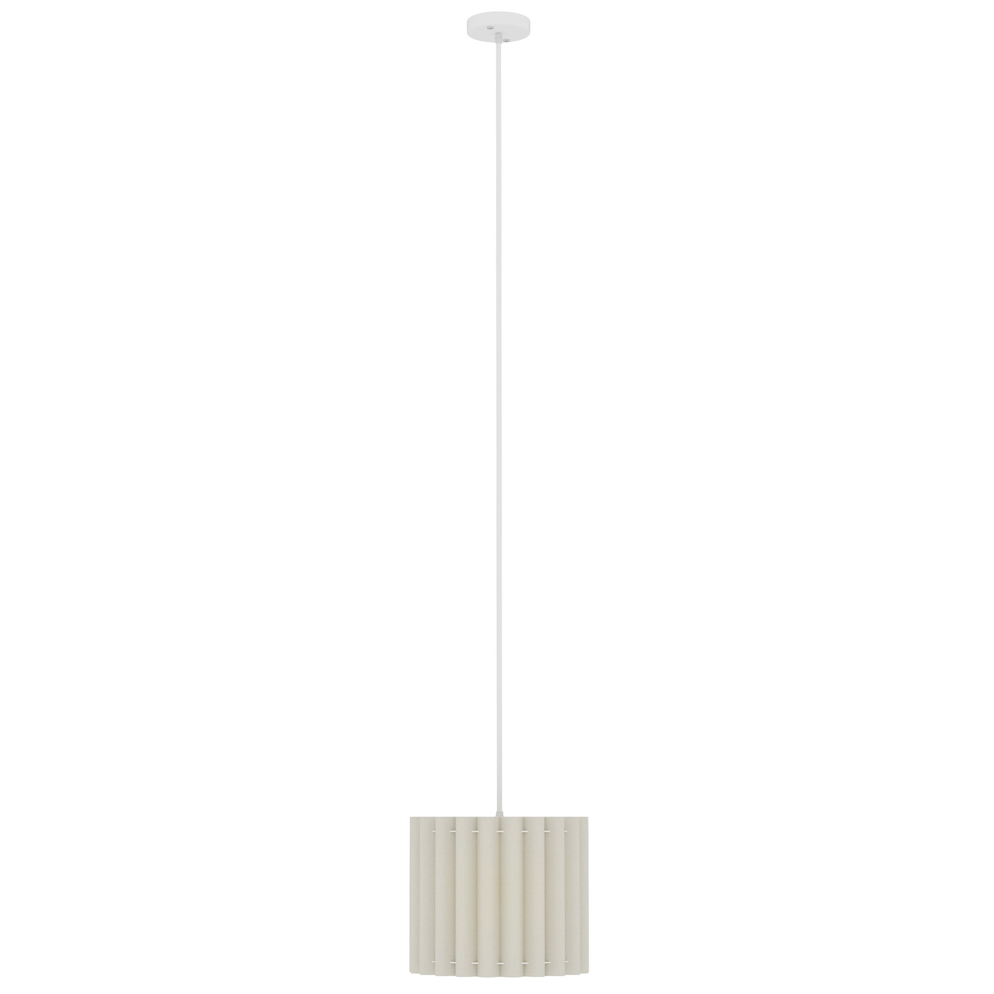 HOMCOM Linen Pendant Light, Modern Wave Ceiling Light Shade, E27 Lampshade for Living Room, Bedroom, Kitchen, Hallway, White - North Peak Garden Furniture