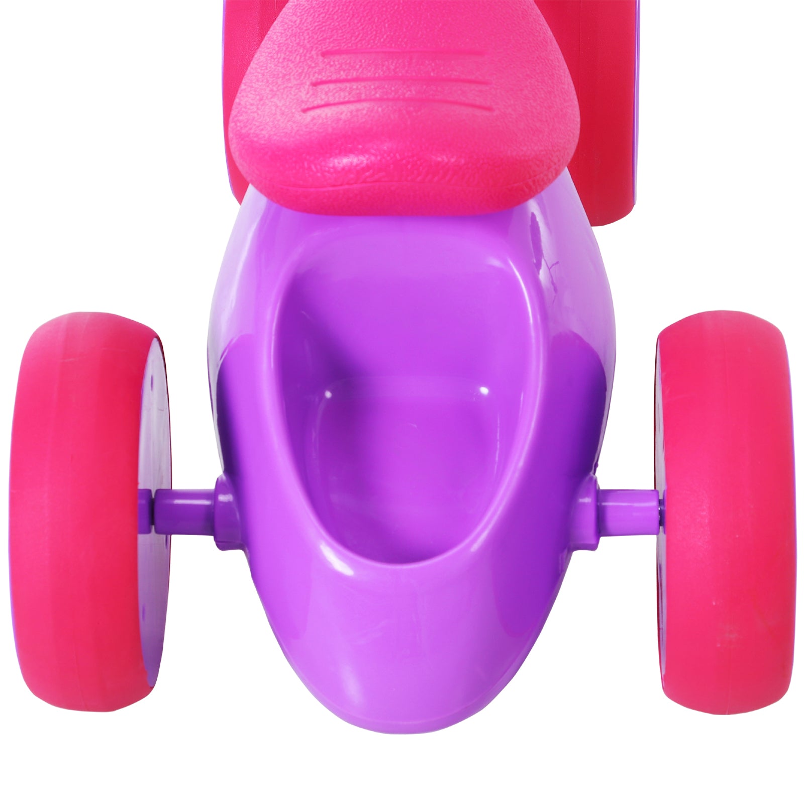 HOMCOM Baby Balance Bike Toddler Training Walker Smooth Rubber Wheels Ride on Toy Storage Bin Gift for Boys Girls Violet Fuchsia