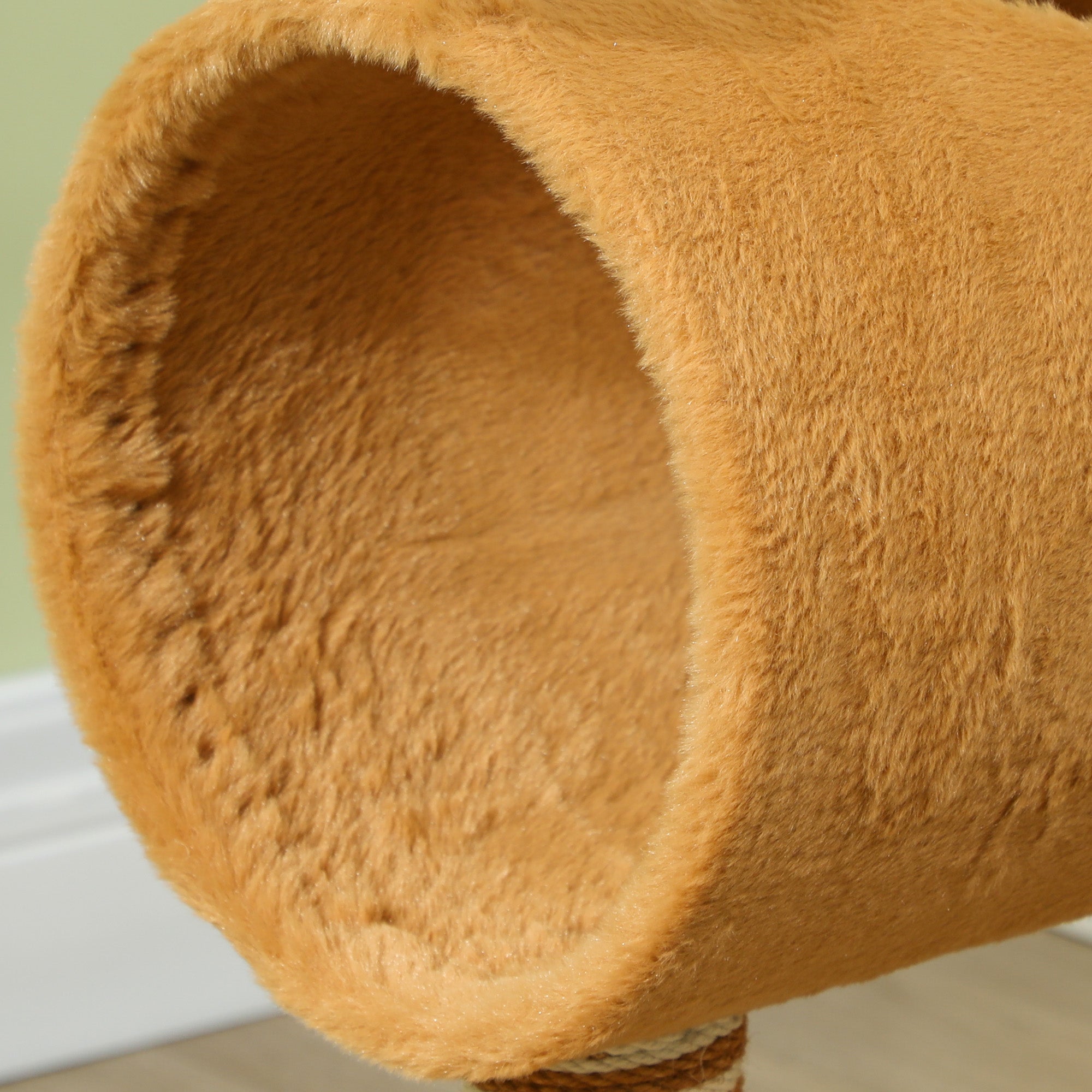 PawHut 98cm Deer-Designed Cat Tree with Scratching Posts, Toy Ball, Tunnel, Brown - North Peak Garden Furniture