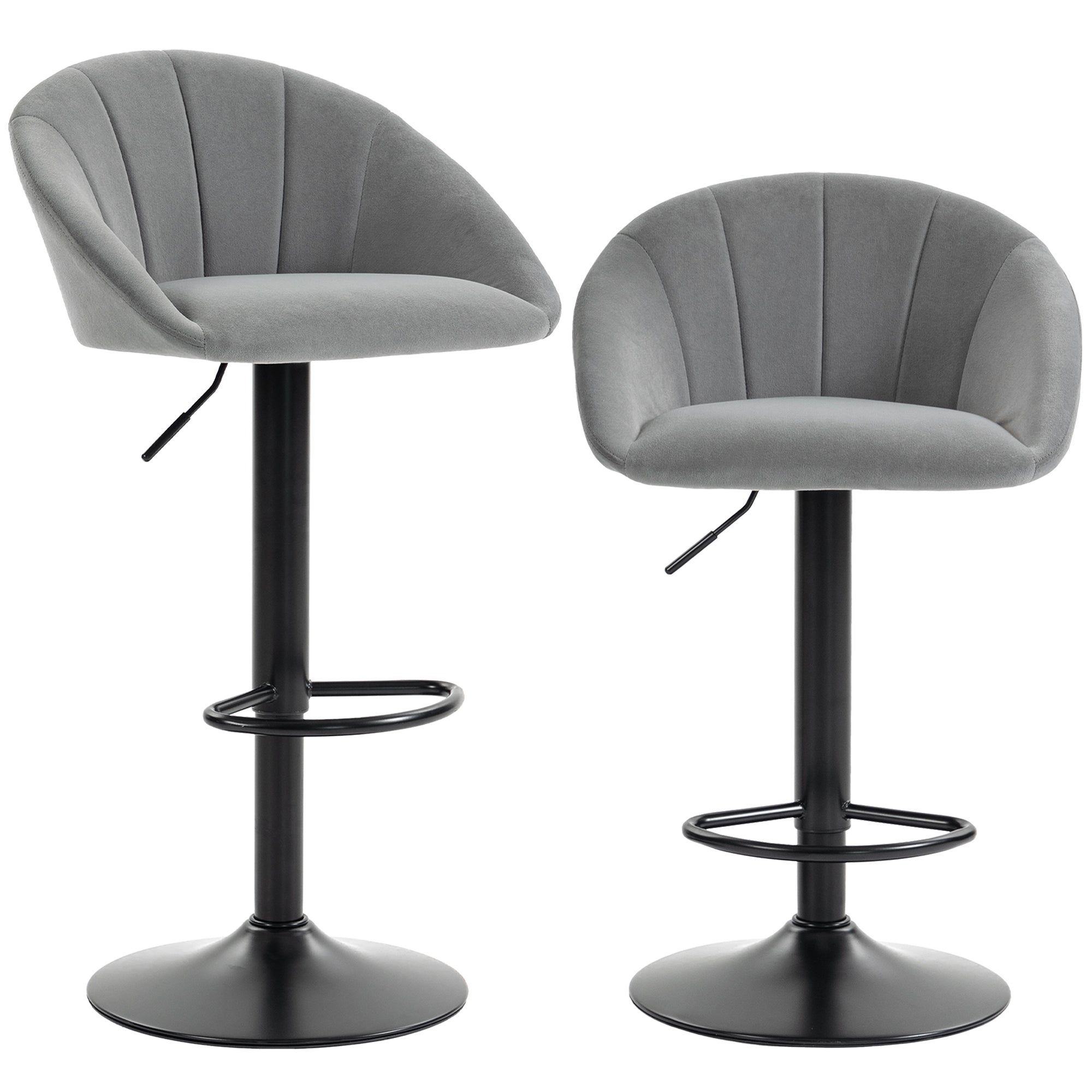 HOMCOM stool counter backs