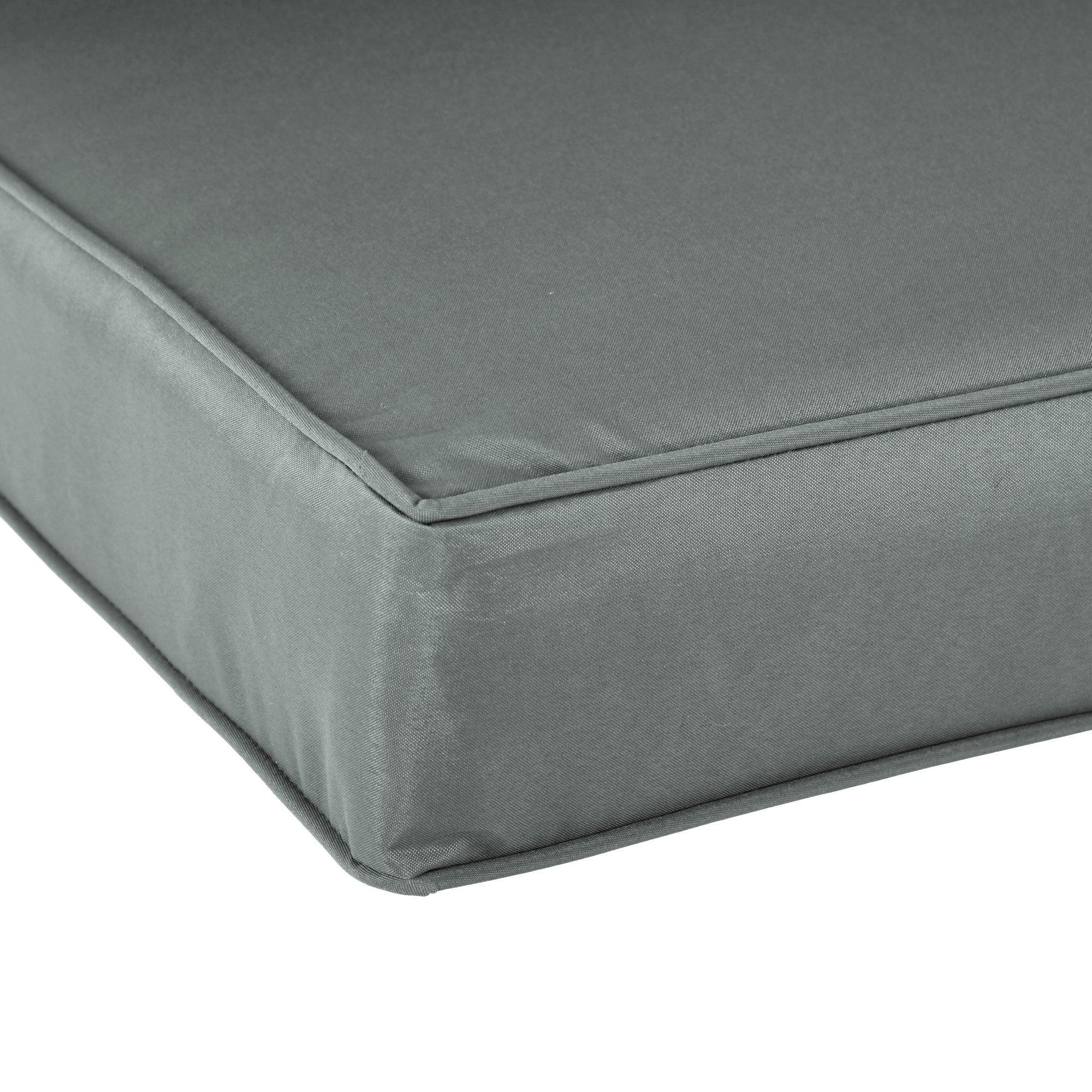 Outsunny 2 Seater Back and Seat Cushion Pillows Replacement, Patio Chair Cushions Set for Indoor Outdoor, Charcoal Grey - North Peak Garden Furniture