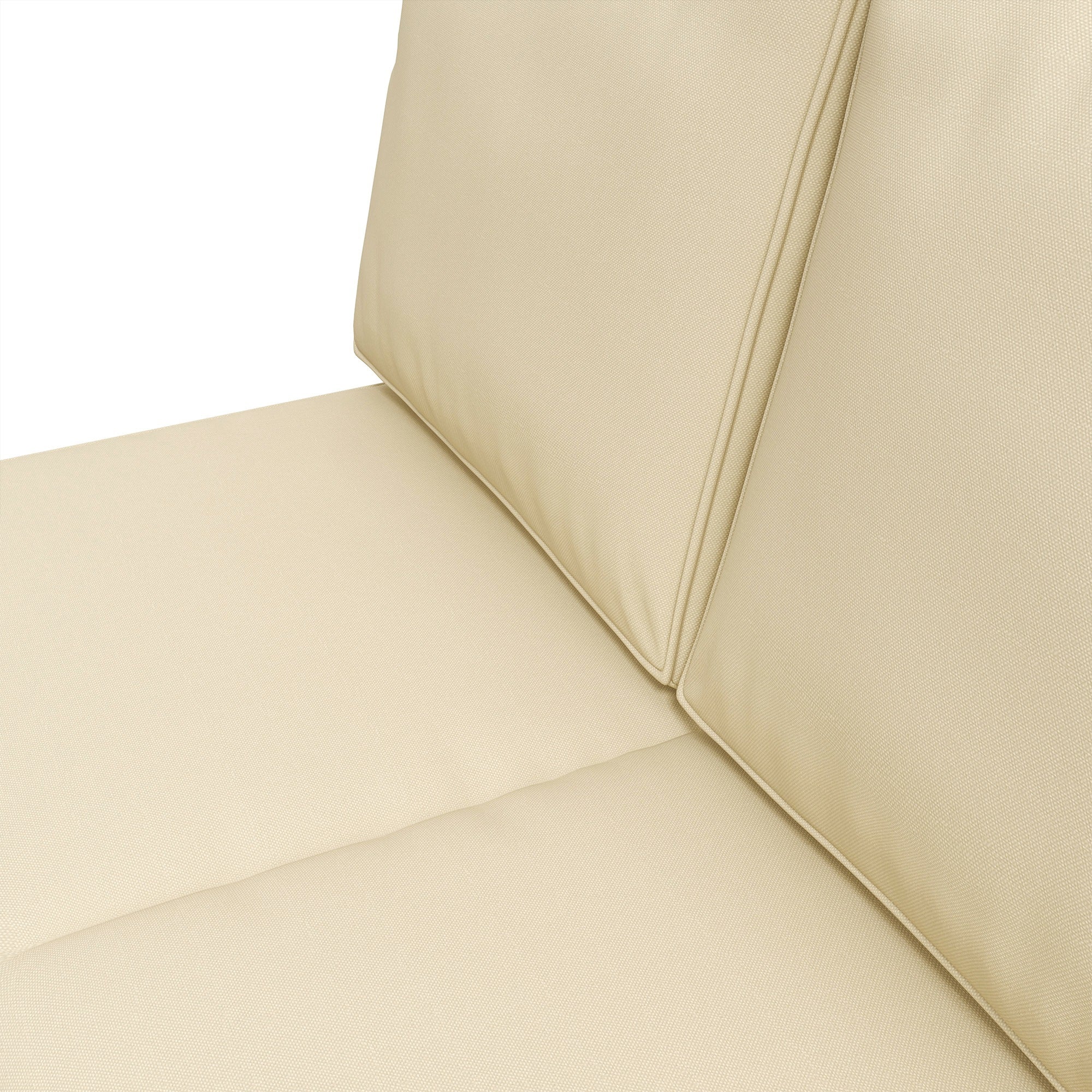 Outsunny 2 Seater Back and Seat Cushion Pillows Replacement, Patio Chair Cushions Set for Indoor Outdoor, Beige - North Peak Garden Furniture