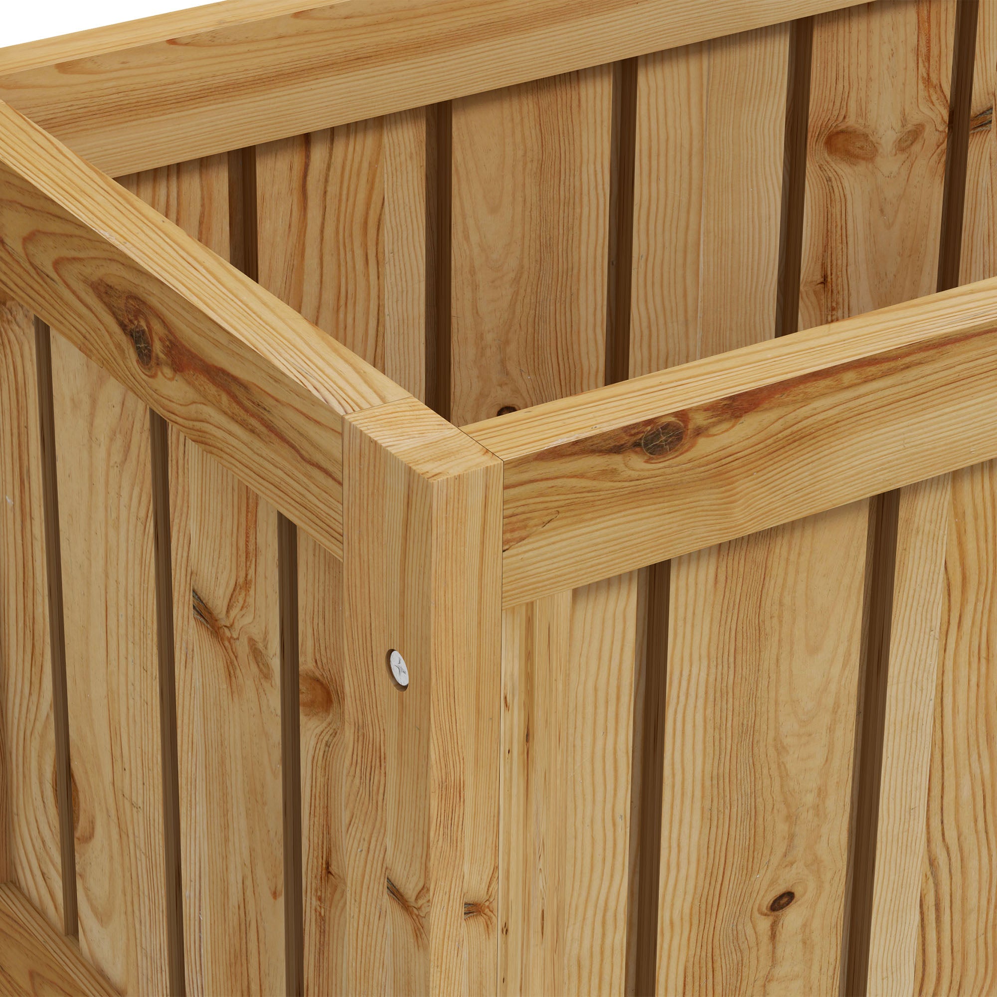 Outsunny Wooden Trellis Planter, Raised Garden Bed with Wheels and Bed Liner, to Climb and Grow Vegetables, Herbs and Flowers - North Peak Garden Furniture