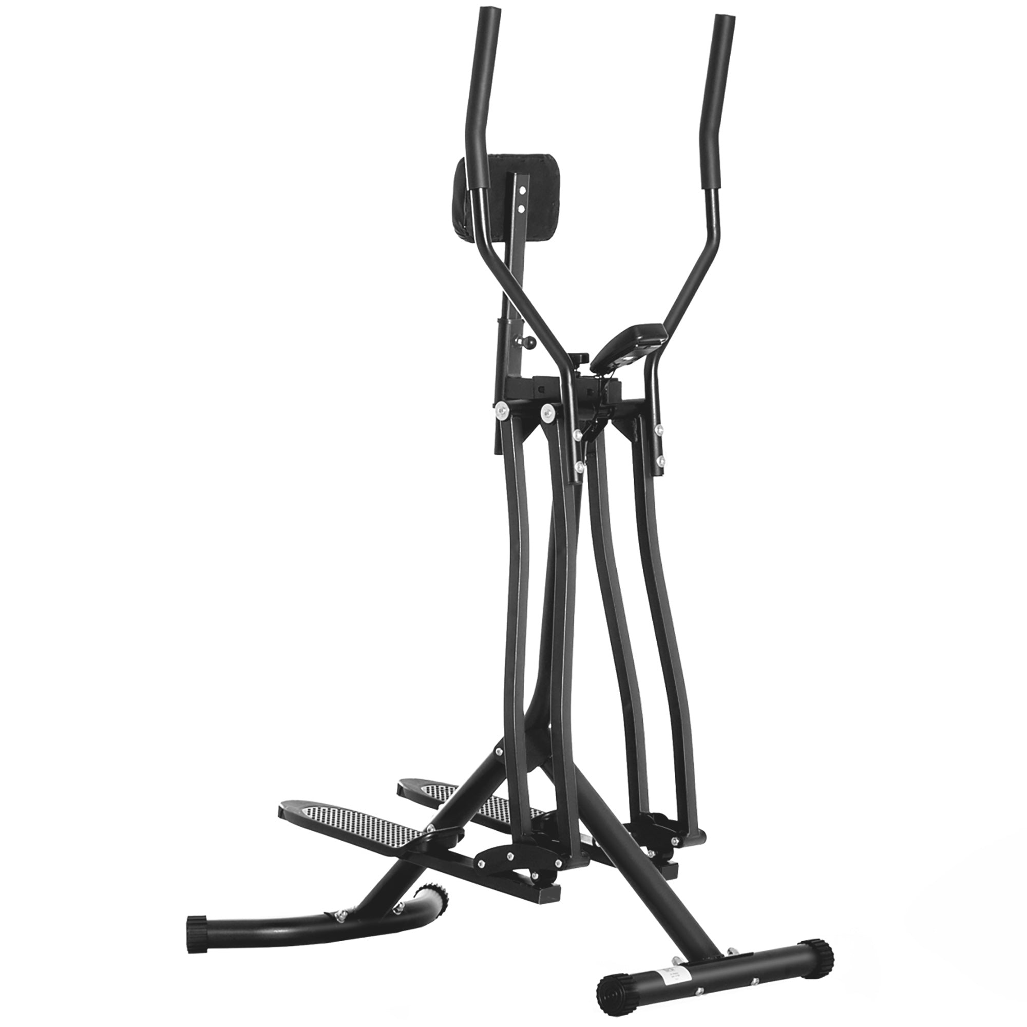 HOMCOM Air Walker Glider, Cross Trainer Fitness Machine, with LCD, for Home Gym, Black - North Peak Garden Furniture