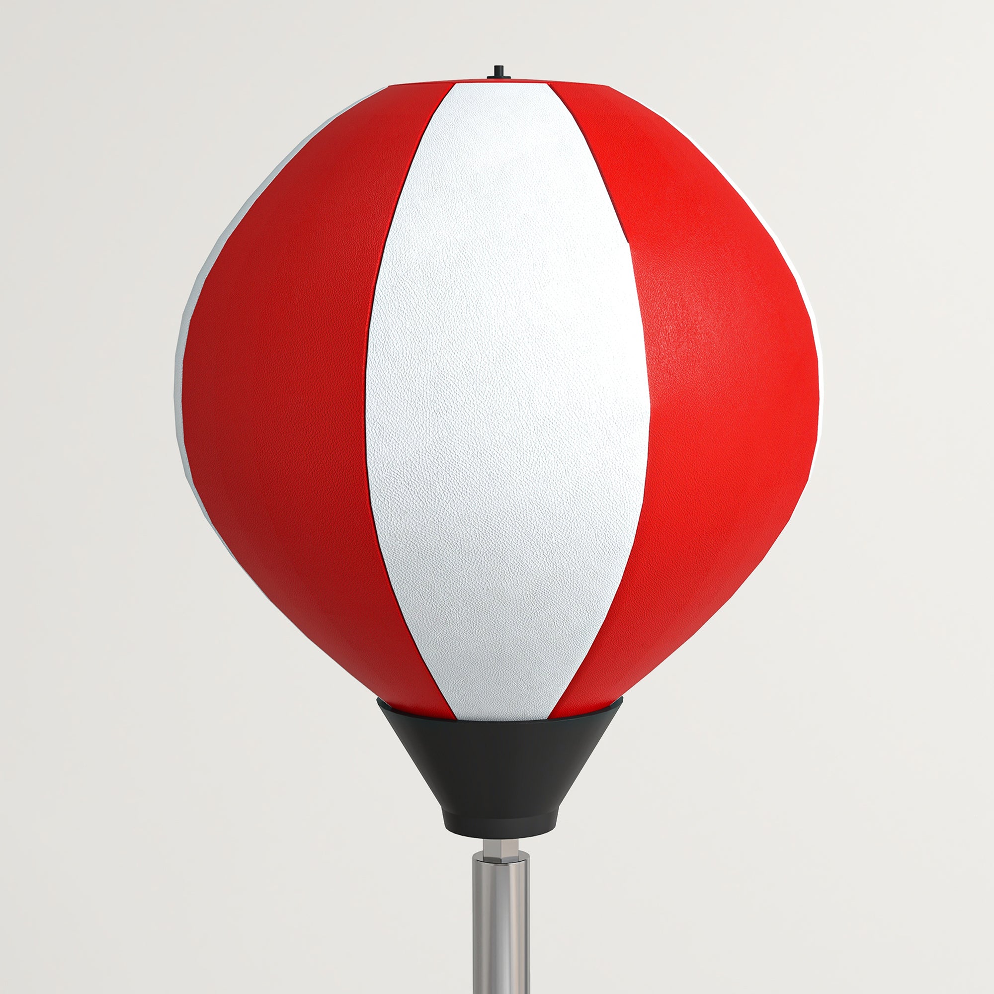 HOMCOM Punching Bag with Stand, Free Standing Boxing Set, Speed Bag with Speedball Adjustable Height from 126cm to 144cm for Teens, Red - North Peak Garden Furniture