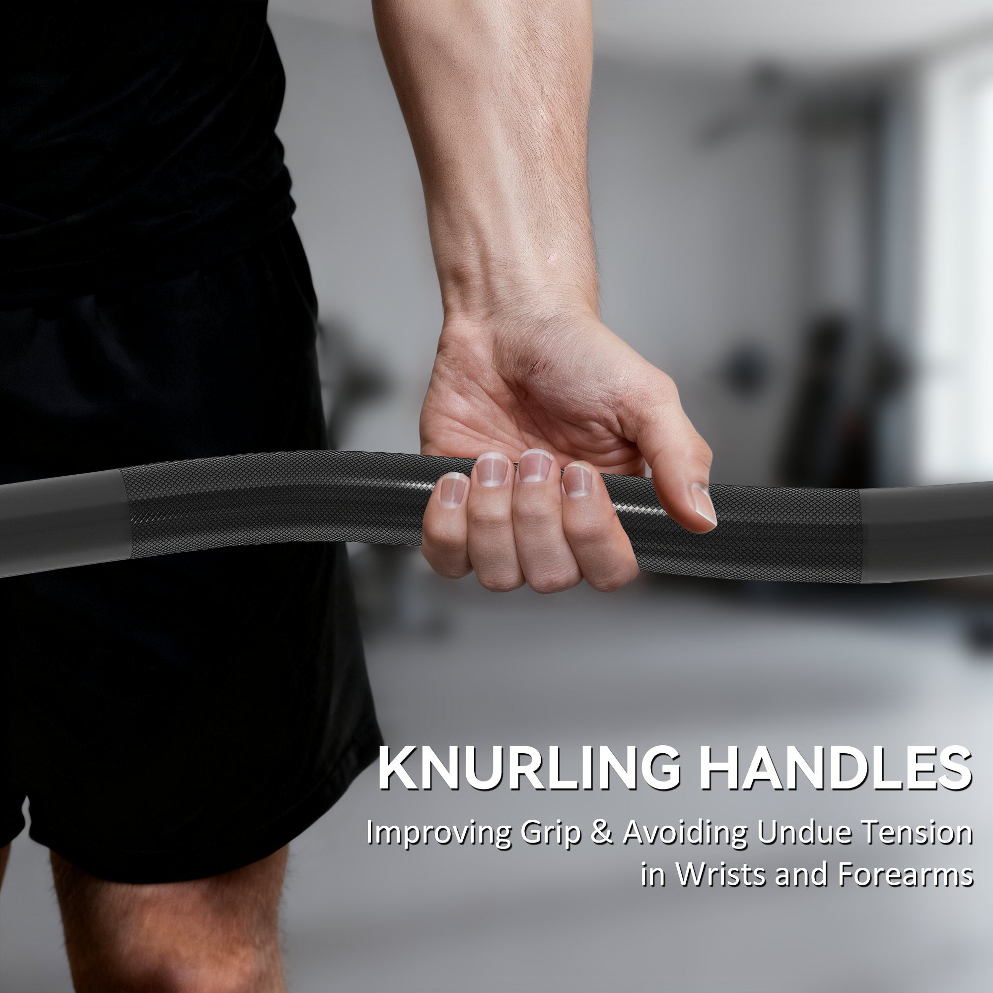 SPORTNOW 4ft Olympic EZ Curl Bar, Barbell Bar for 2" Weight Plates with Non-Slip Hand Grip 120cm