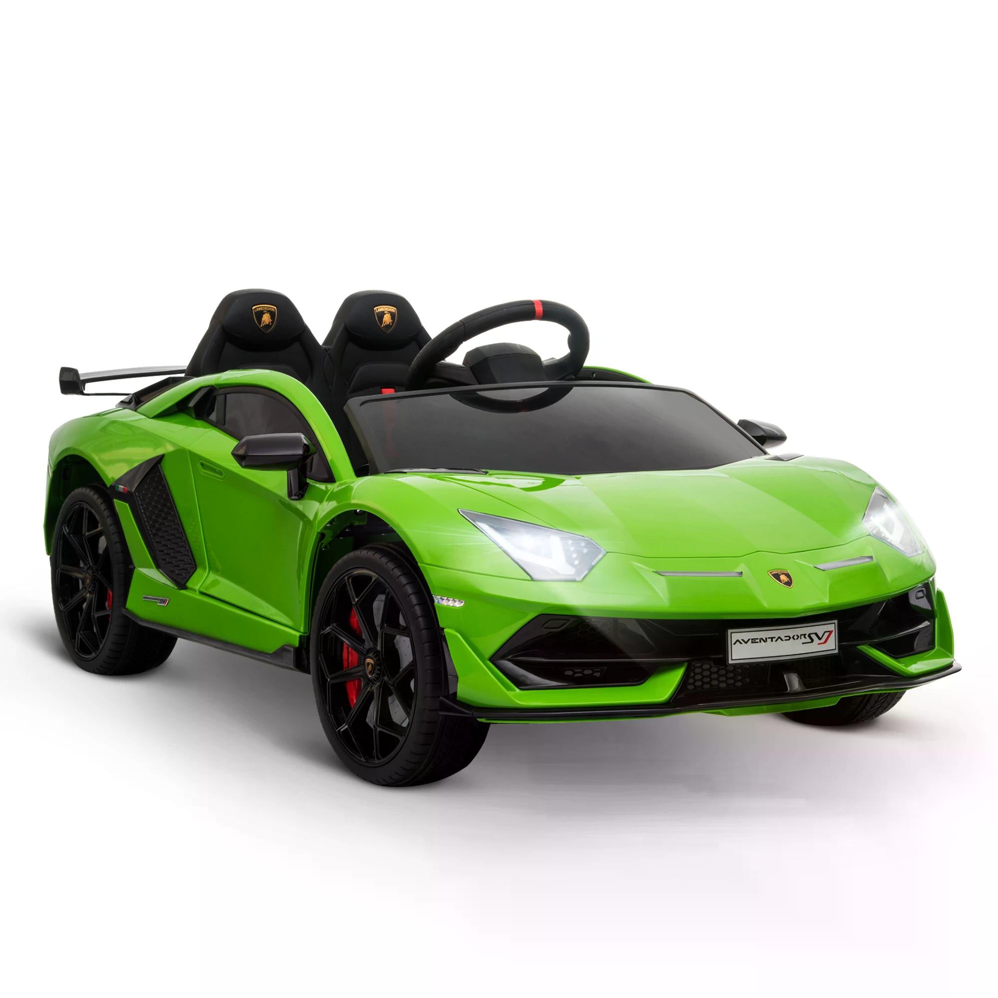 HOMCOM Lamborghini SVJ 12V Kids Electric Ride On Car Sport Racing Toy RC for 3-8 Yrs