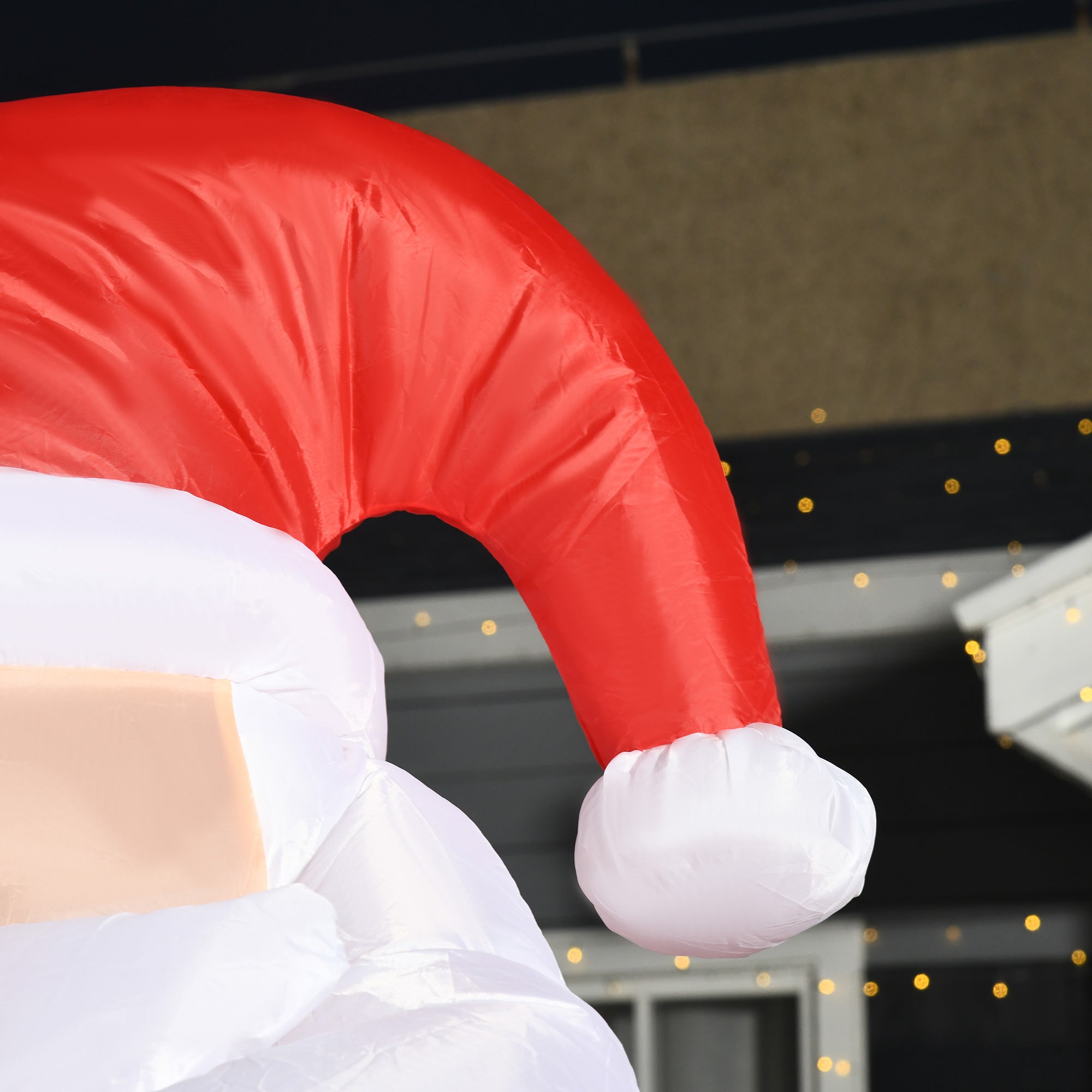 HOMCOM Inflatable Christmas Santa Claus Air Blown Decoration Yard - North Peak Garden Furniture