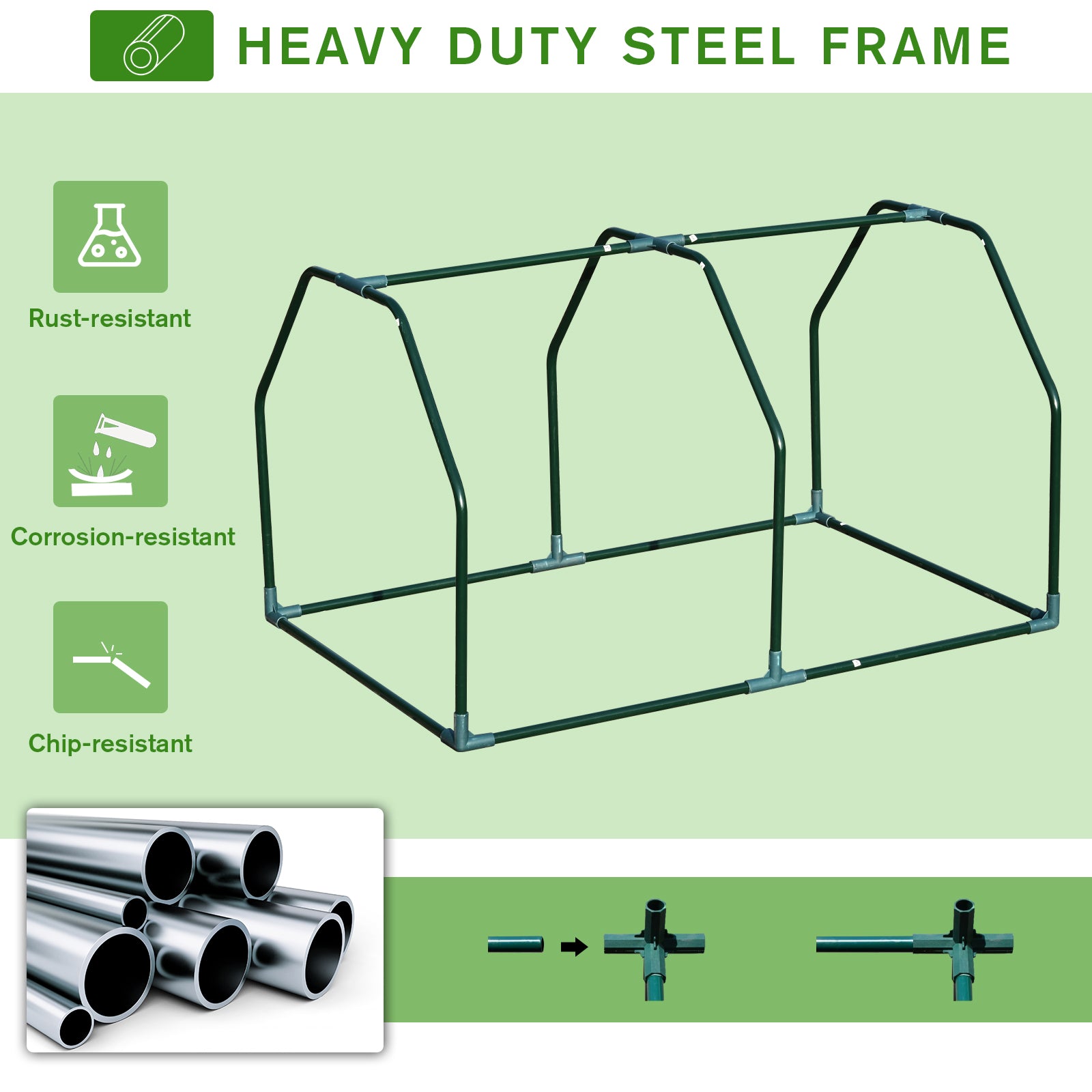 Outsunny Portable Greenhouse Oasis: Mini Metal Frame with PVC Cover, Zippered Access, 99x71x60cm, White