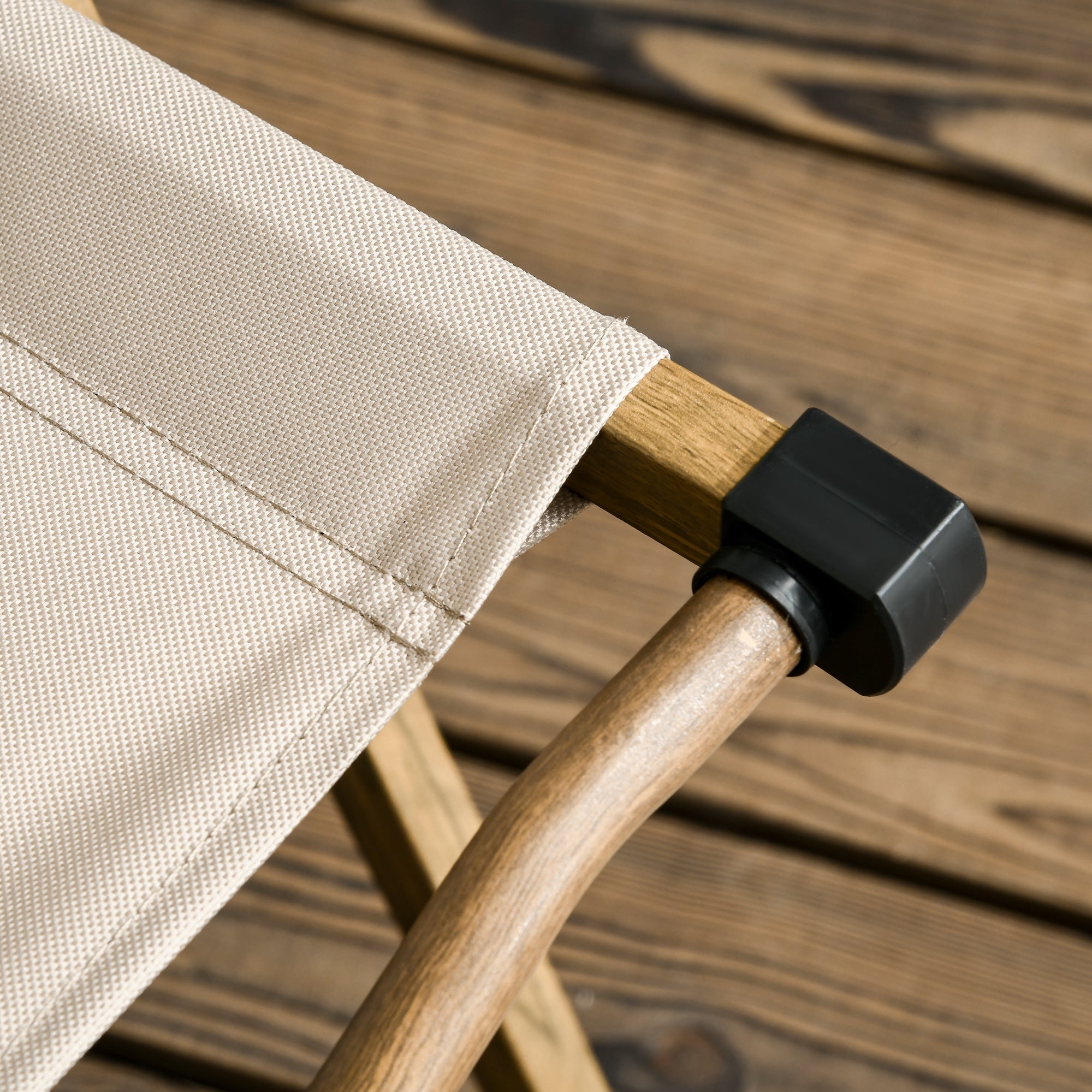 Outsunny Camping Chair for Adults, Lightweight Folding Chair, Portable Chair for Camping, Fishing, Beach and Outdoor Travel, Khaki - North Peak Garden Furniture