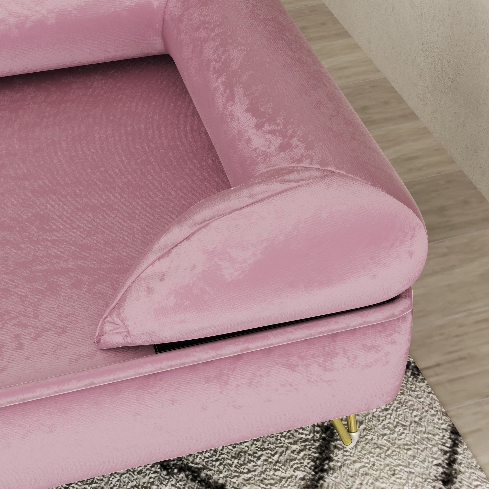 PawHut Cat Sofa Pet Couch w/ Removable Backrest, Soft Cushion, Washable Cover, for Small and Medium Sized Dogs, Pink - North Peak Garden Furniture