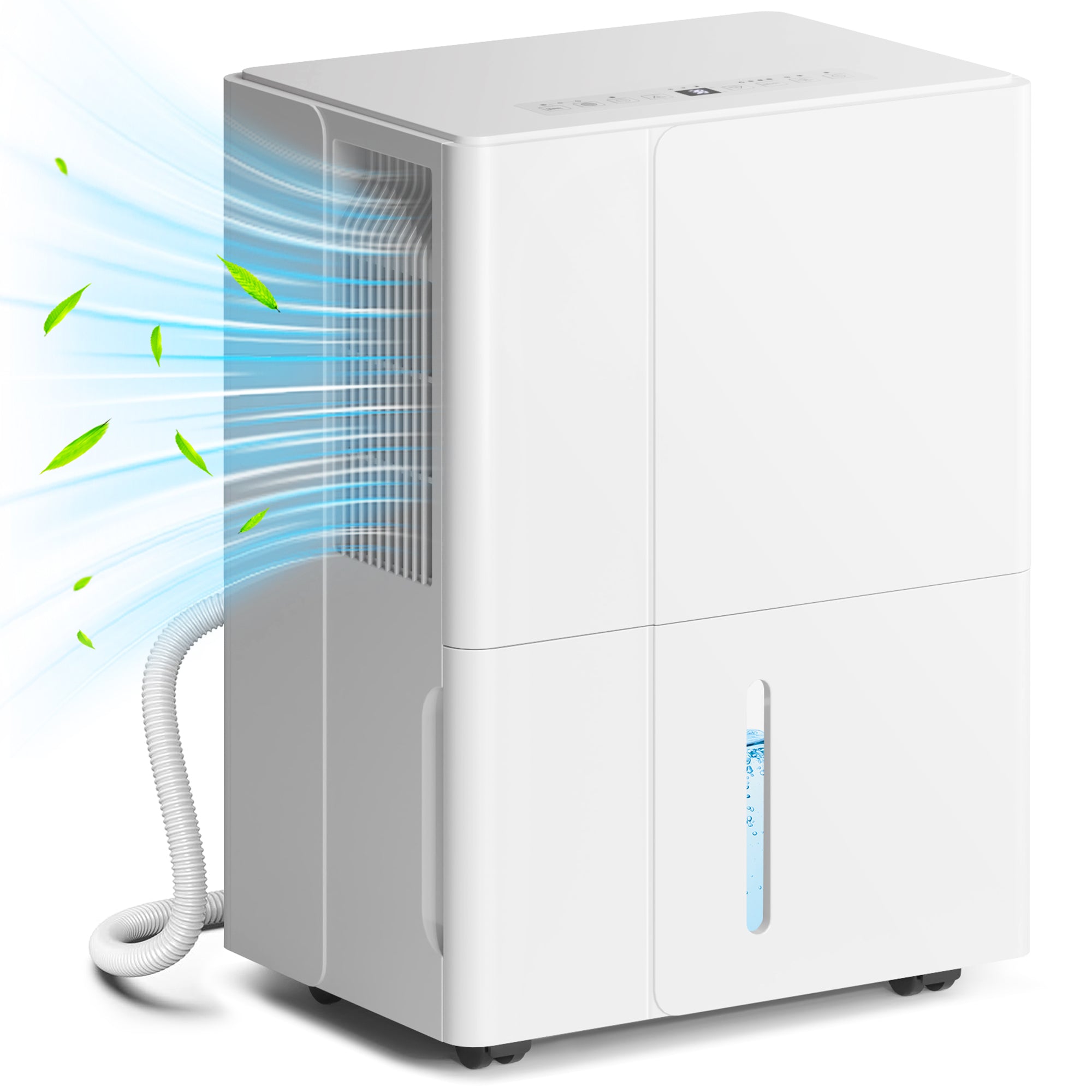 HOMCOM 30L Clothes Dryer Dehumidifier - White - North Peak Garden Furniture