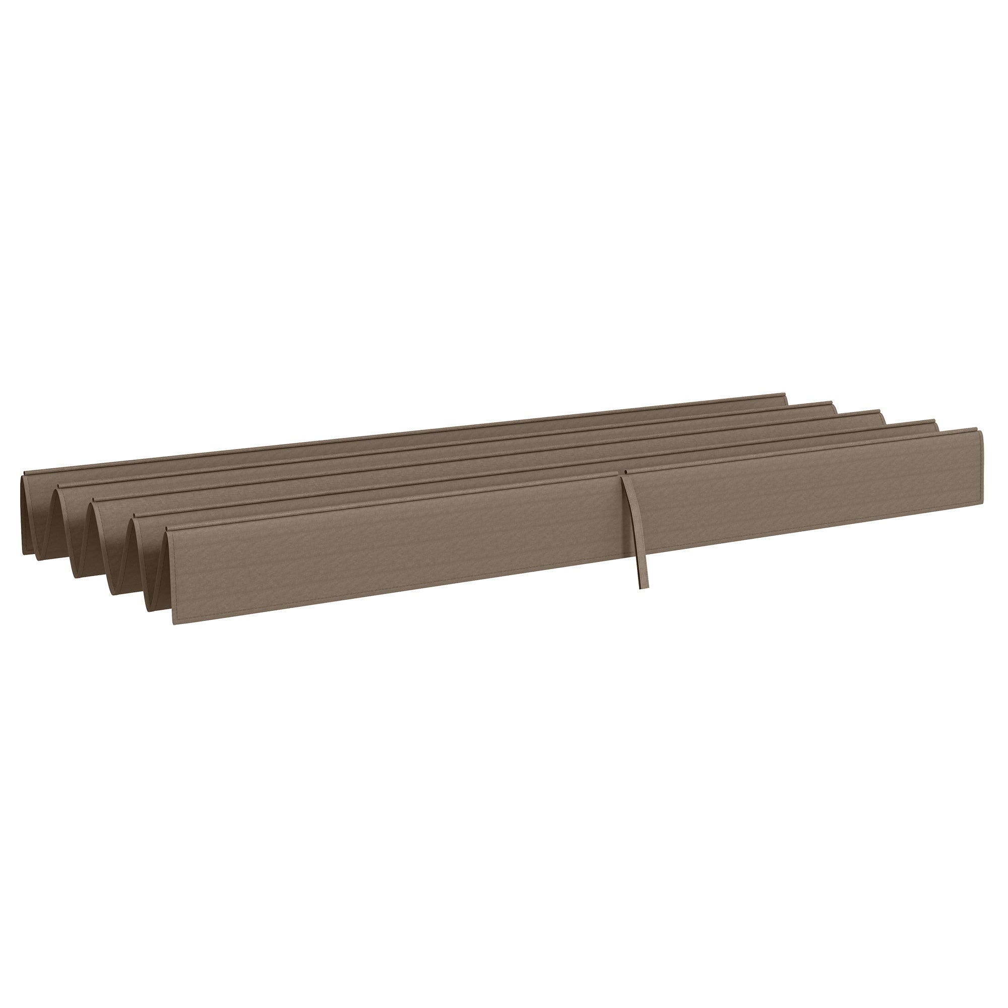 Outsunny Pergola Roof, Retractable Sun Shade Cover for 2.85 x 2m Pergola, UV30+ Protected, Coffee - North Peak Garden Furniture