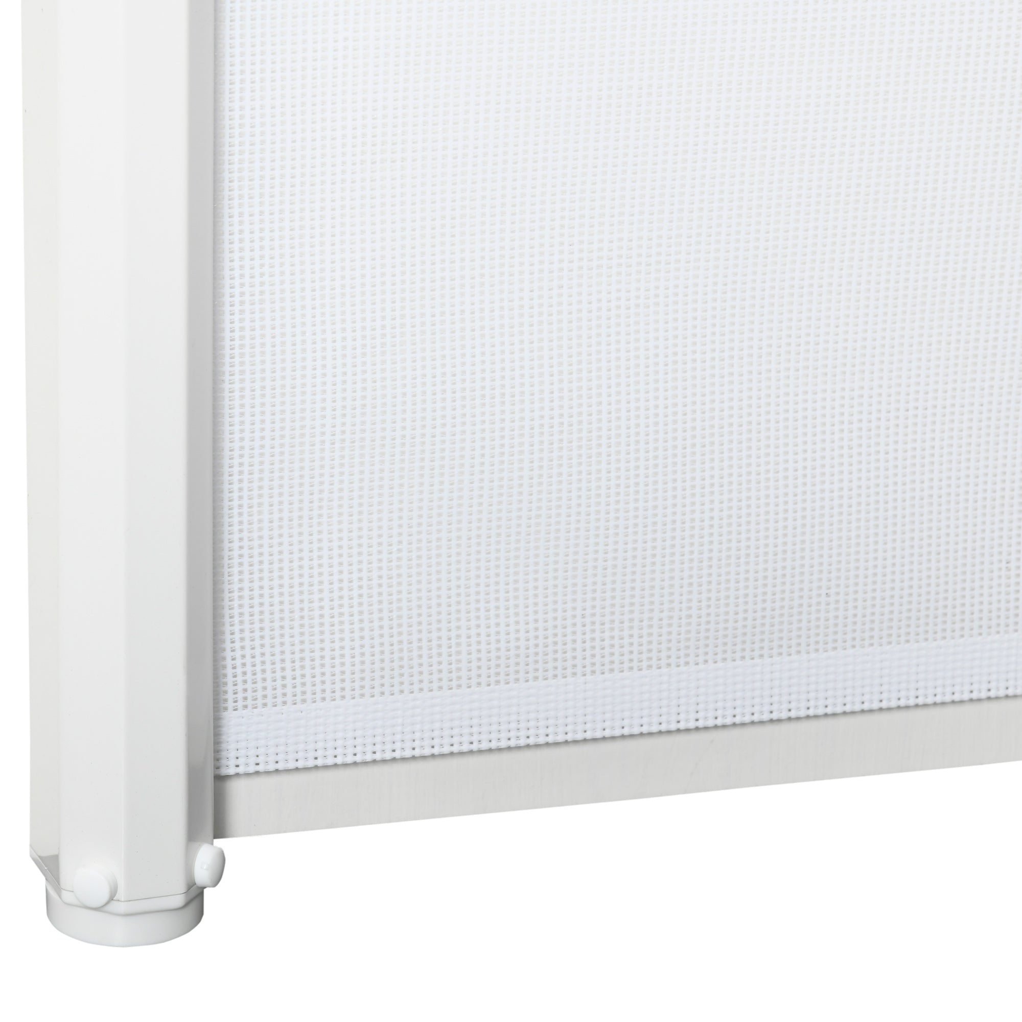 PawHut Retractable Stair Gate, Dog Pet Barrier, for Doorway, Staircase, Hallway - White - North Peak Garden Furniture