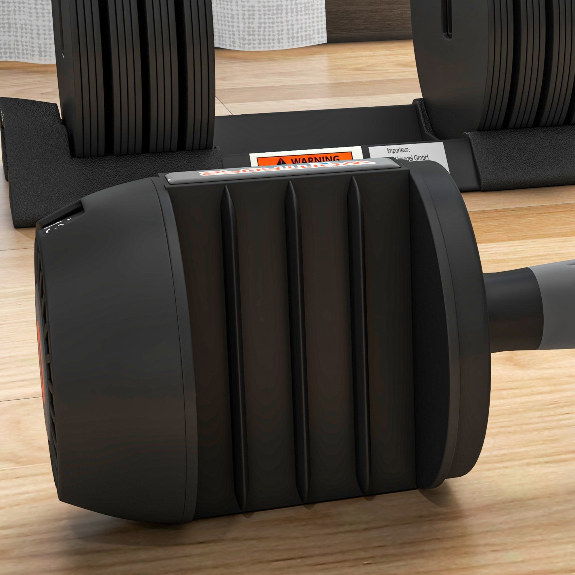SPORTNOW 2 x 24KG Adjustable Dumbbells Set, 4-in-1 Weights Set with Storage Tray and Non-Slip Handle, Home Gym Fitness Equipment, Black - North Peak Garden Furniture