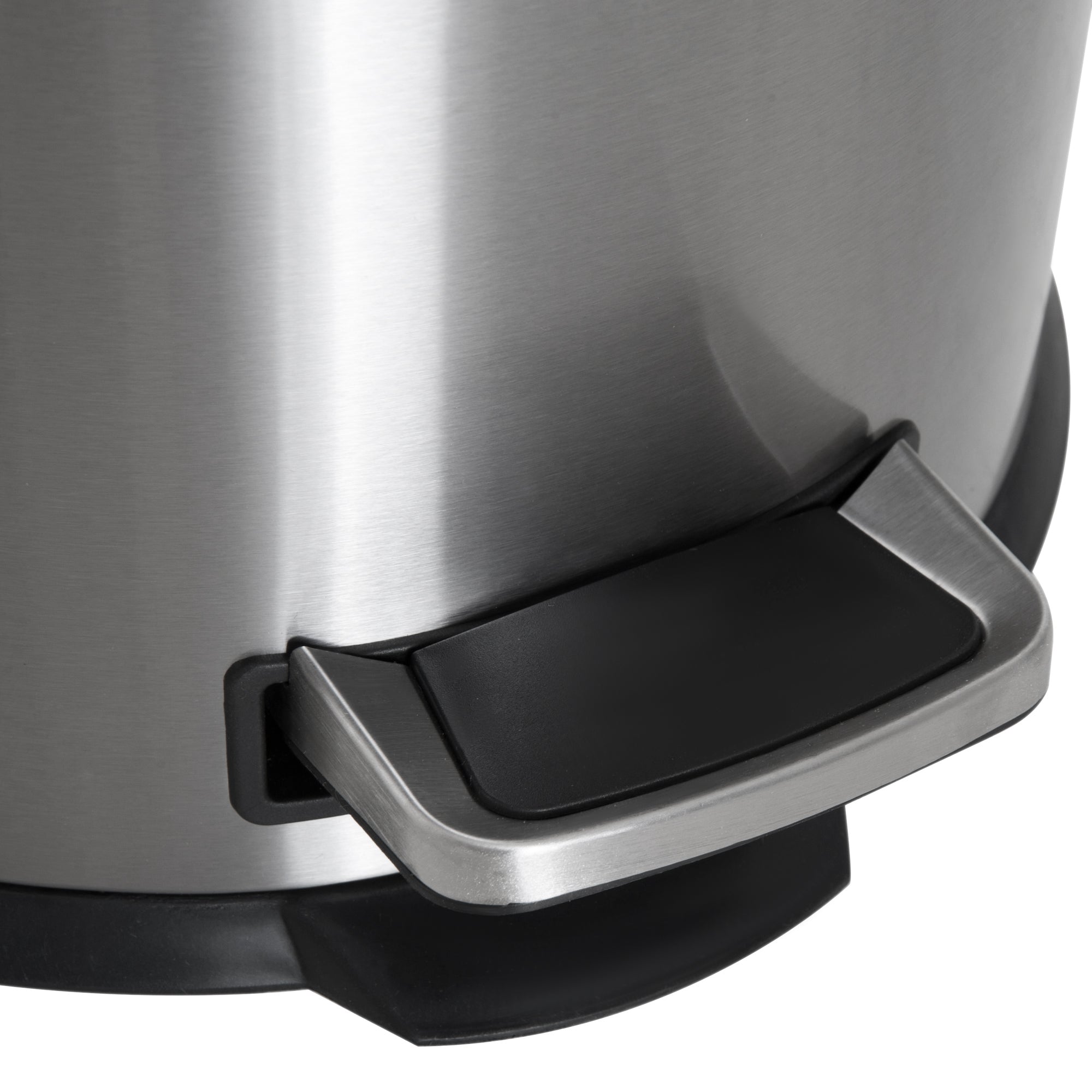 HOMCOM Foot Pedal Bin Stainless Steel Metal Waste Rubbish Lid Kitchen Garbage 30L Silver - North Peak Garden Furniture