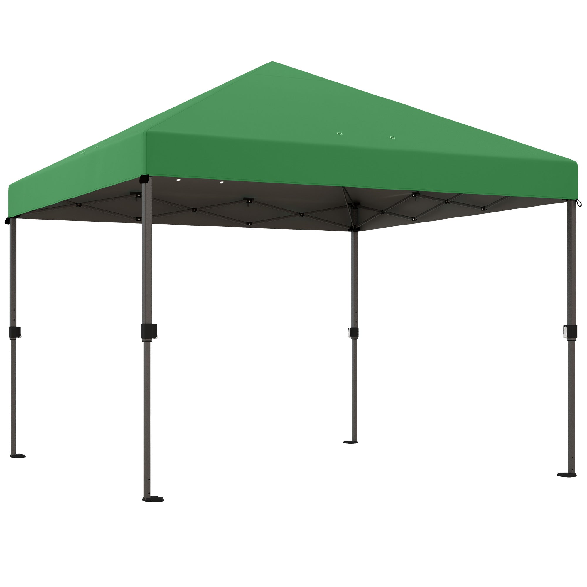 Outsunny 3 x 3m Pop-Up Gazebo, with Accessories - Green - North Peak Garden Furniture