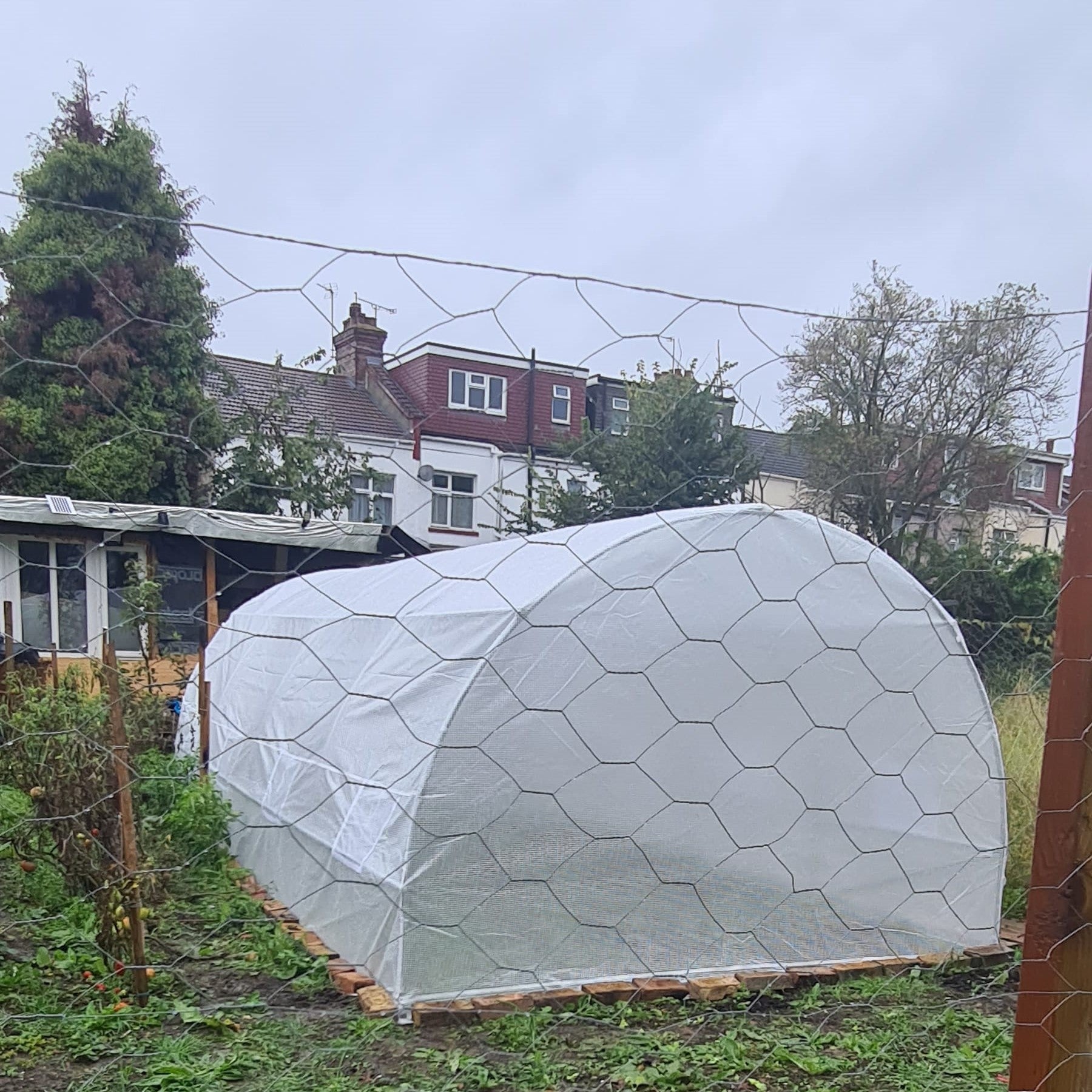 Outsunny 6 x 3 x 2 m Polytunnel Greenhouse, Walk in Polytunnel Tent with Metal Frame, Zippered Door and 8 Windows for Garden and Backyard, White