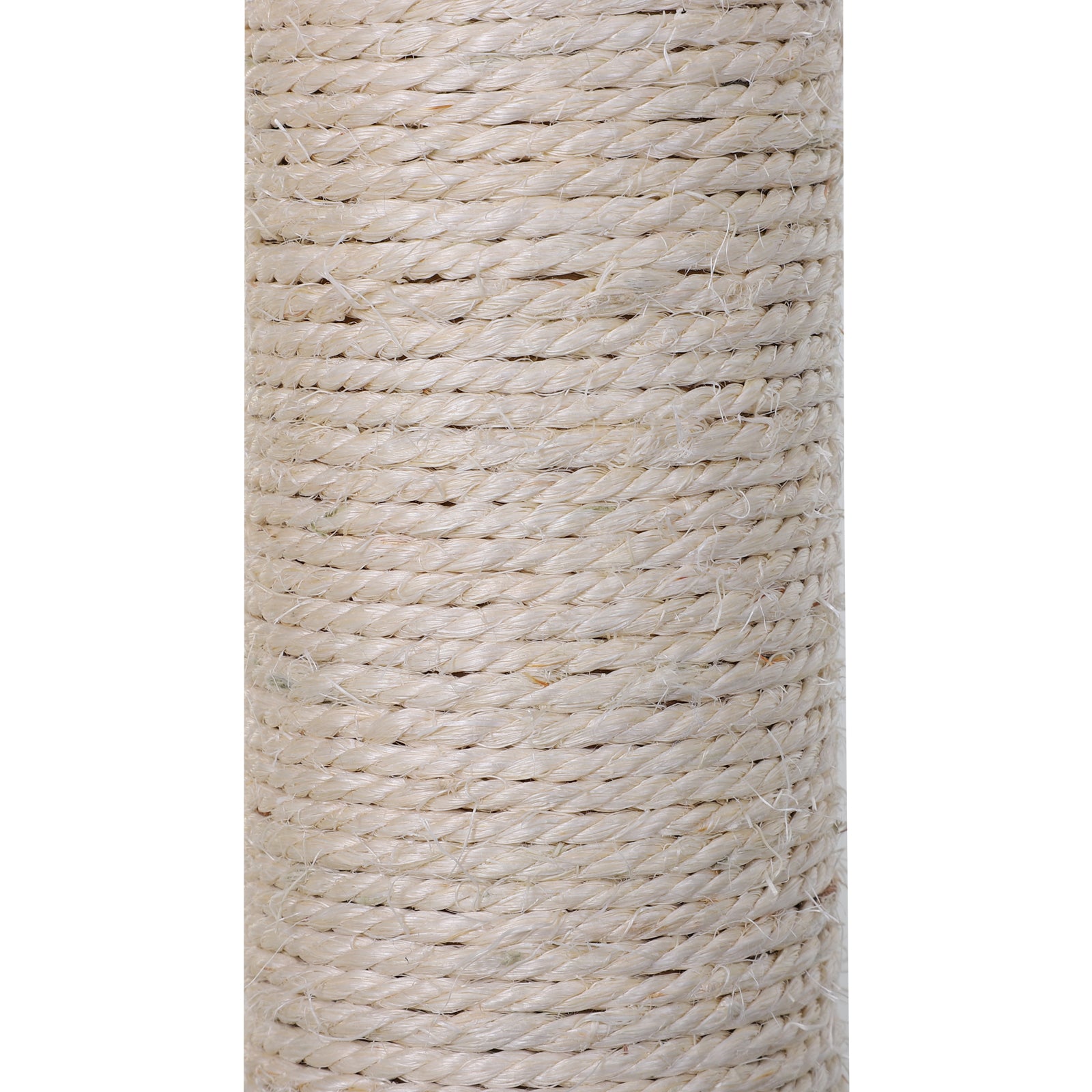 PawHut Cat Scratching Post, 2-Tier with Sisal Rope and Dangle Toy, Interactive, Beige