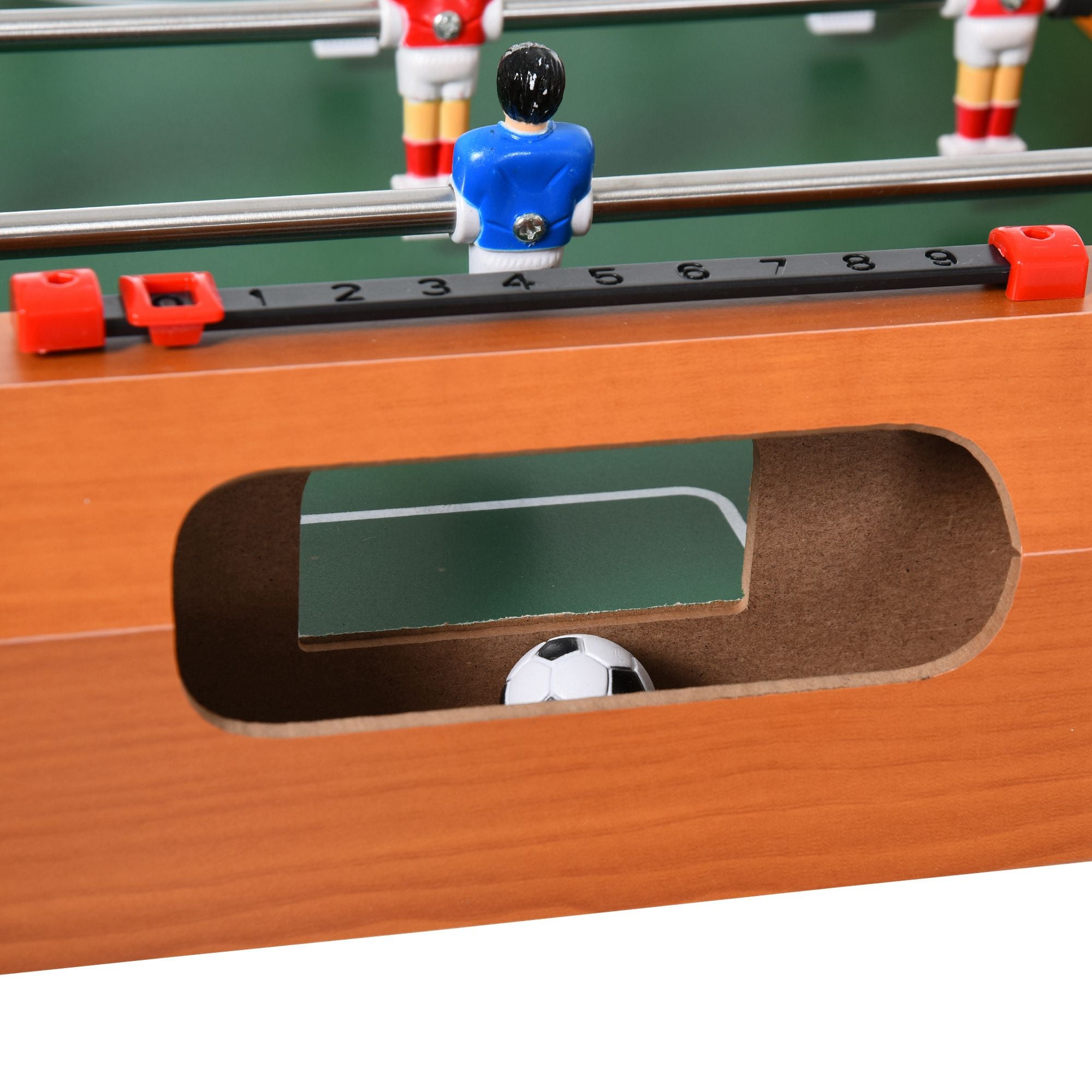 HOMCOM Football Table Heavy Duty  84.5cm for Arcades, Pub, Game Room, 8 Rods, 2 Foosballs