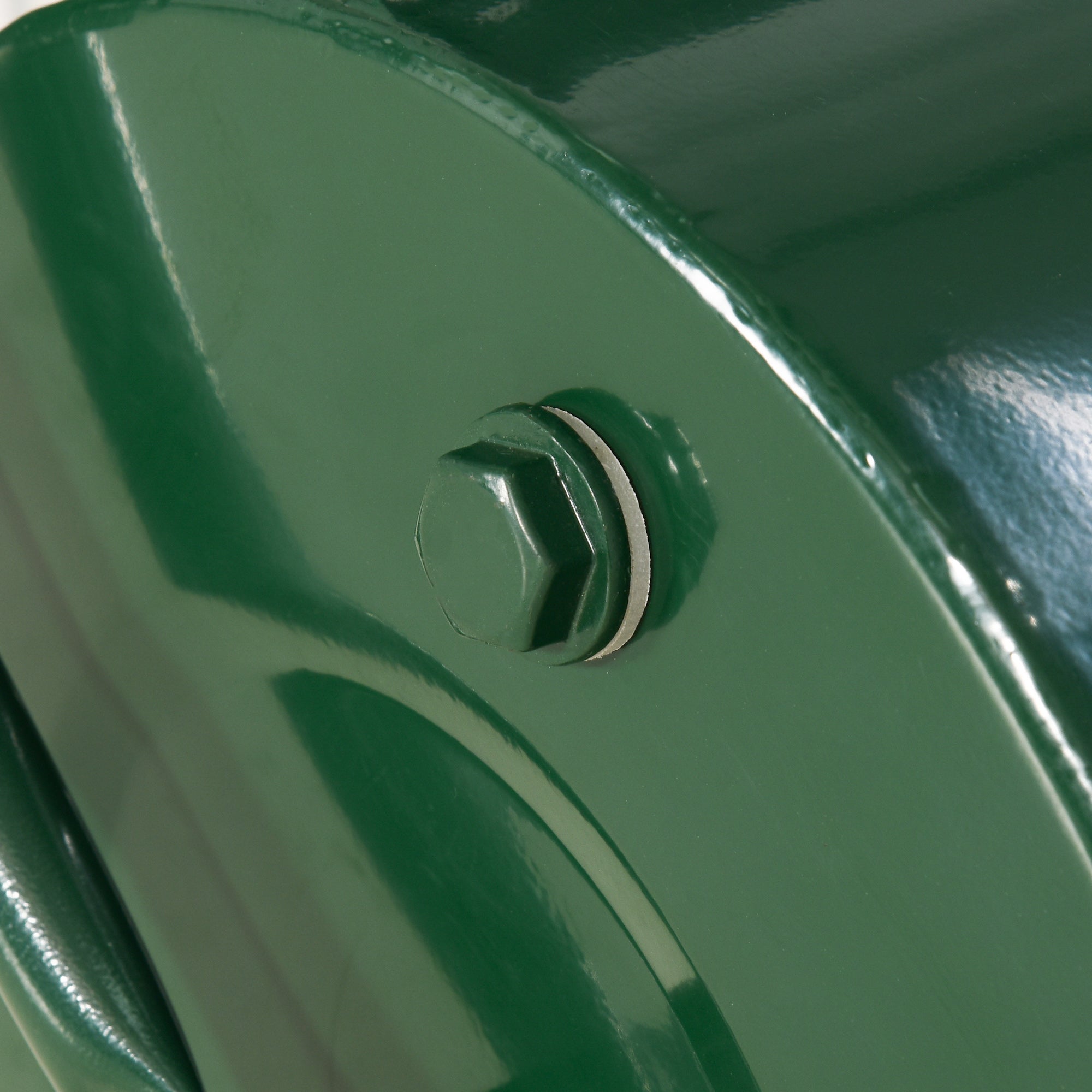 Outsunny 40L Lawn Roller Drum Scraper Bar Collapsible Handle Water or Sand Filled Φ32cm Green - North Peak Garden Furniture