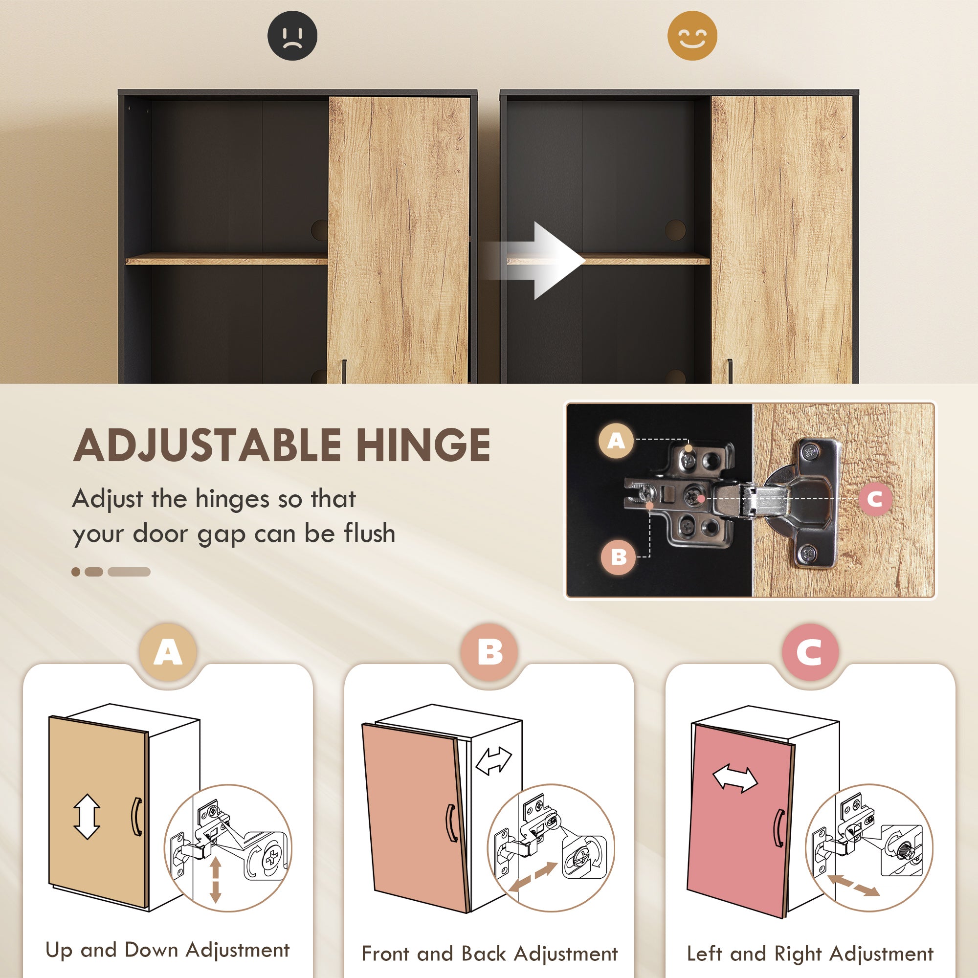 HOMCOM Tall Kitchen Cupboard, Freestanding Kitchen Pantry Cabinet with Adjustable Shelves, Drawers and Soft Close Door, 160cm