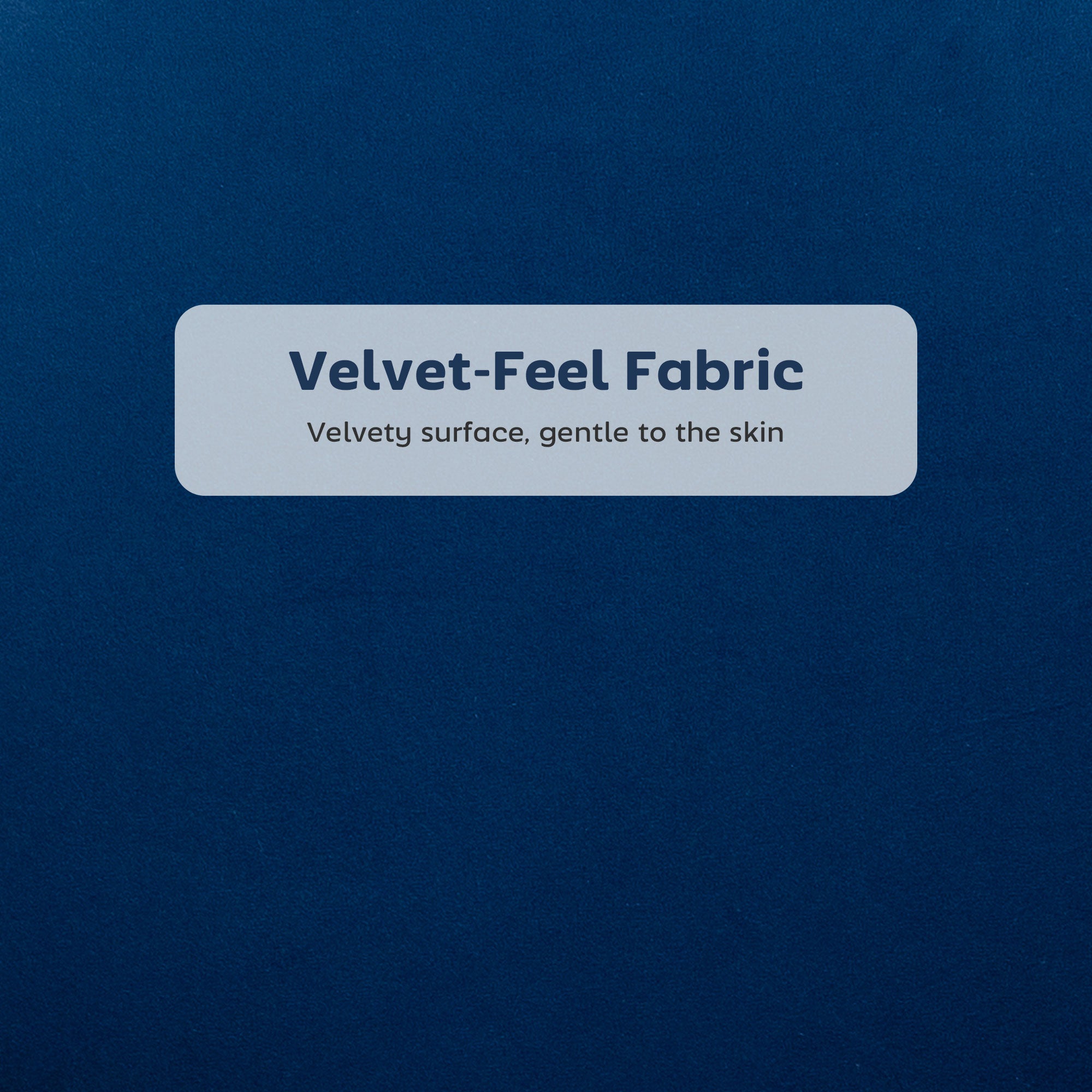 HOMCOM Set of Two Velvet-Feel Lotus Bar Stools - Dark Blue