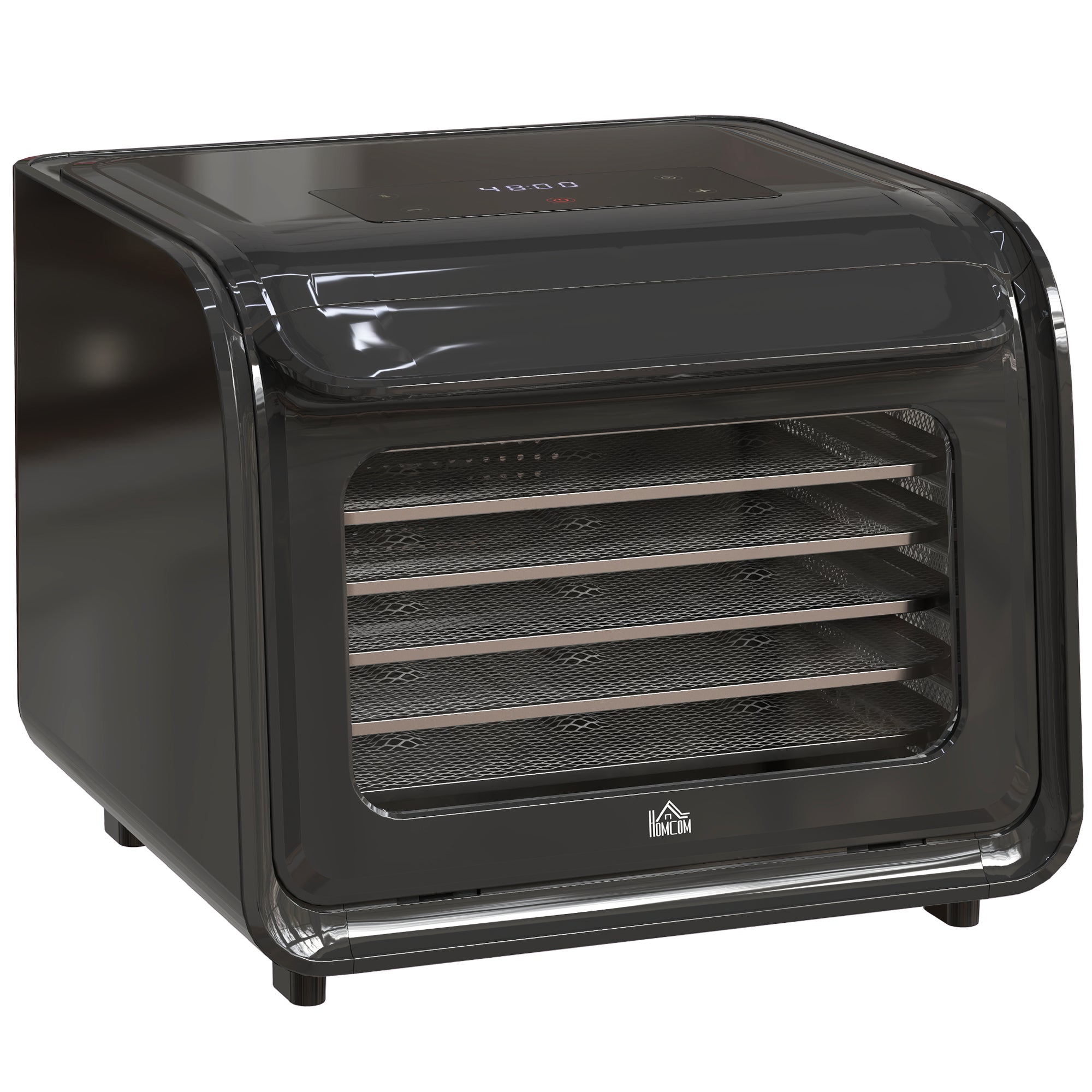HOMCOM 35-70°C Six-Tray Food Dehydrator - Black - North Peak Garden Furniture