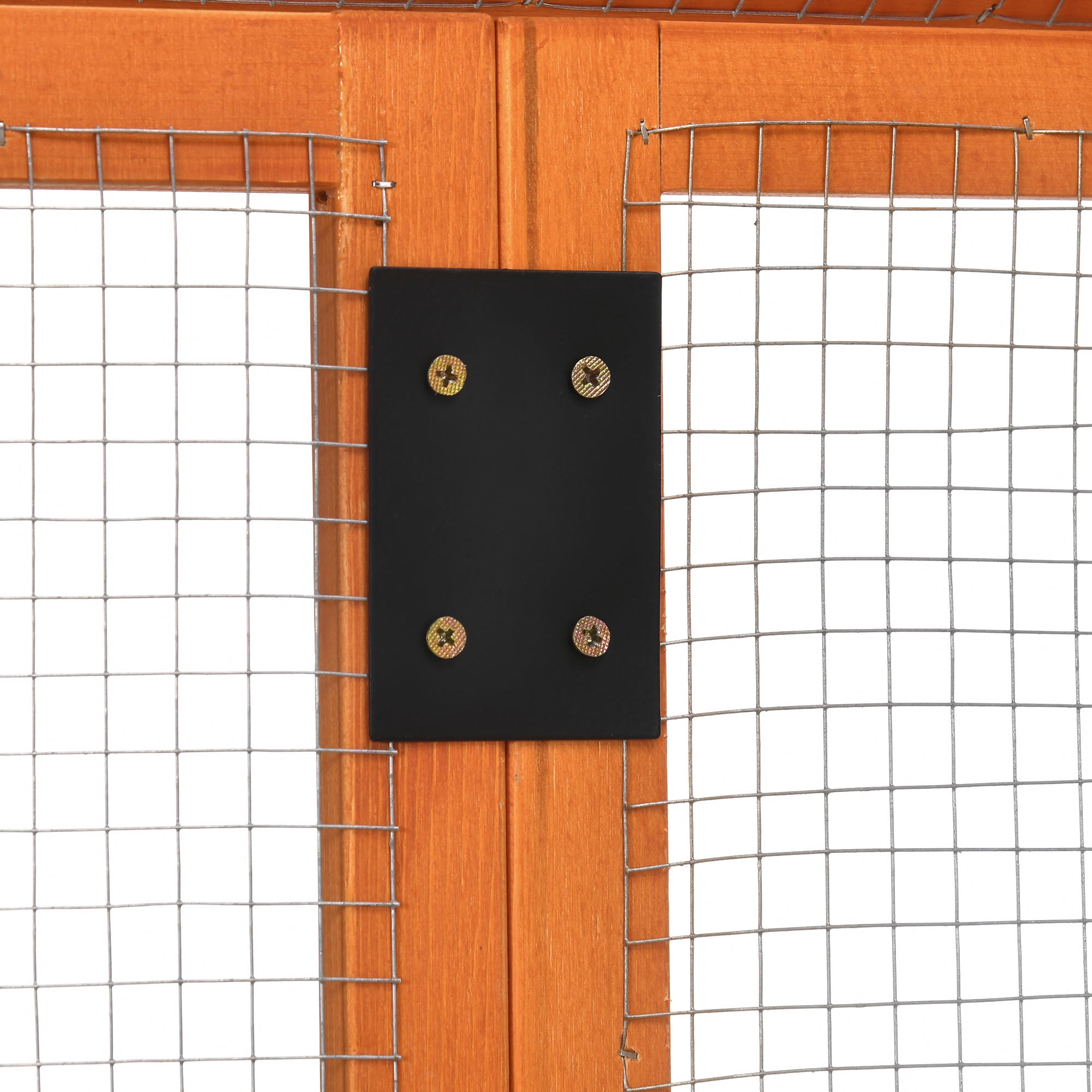 PawHut Large Chicken Run, Wooden Chicken coop, with Combinable Design - Wood Effect - North Peak Garden Furniture