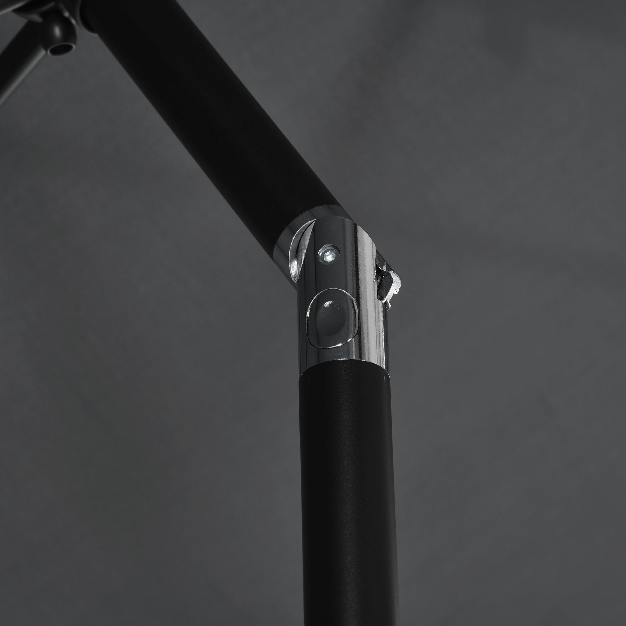 Outsunny 3x2m Patio Parasol Garden Umbrellas Canopy with Aluminium Tilt Crank Rectangular Sun Shade Steel, Black