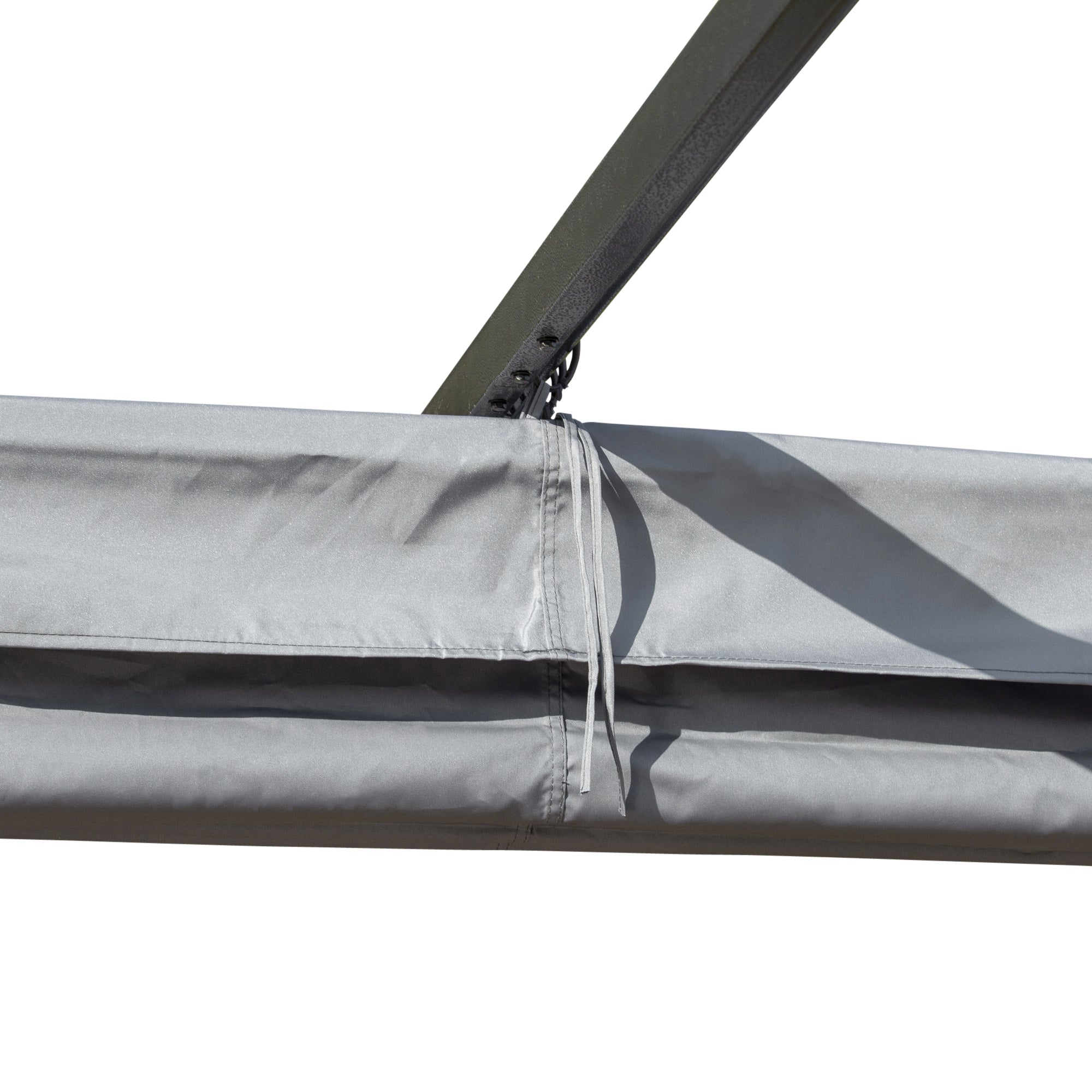 Outsunny 3 x 3(m) Metal Pergola with Retractable Roof, Garden Gazebo Metal Pergola Canopy. Outdoor Sun Shade Shelter for Party BBQ, Grey - North Peak Garden Furniture