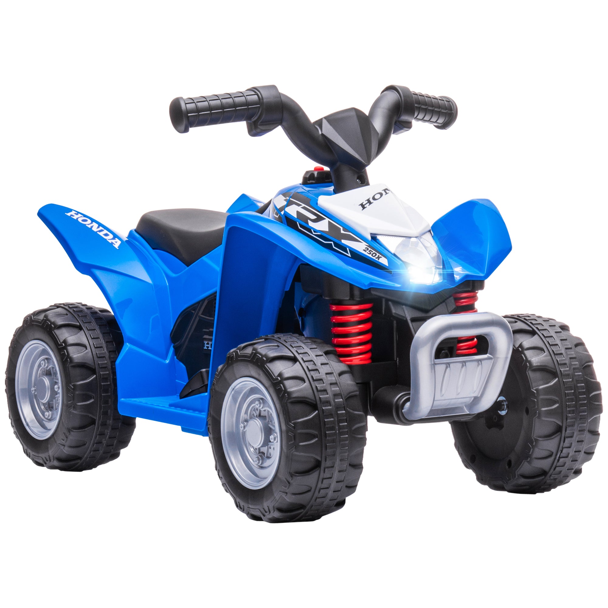 AIYAPLAY Honda Licensed Kids Electric Quad Bike, 6V ATV Ride On for Ages 1.5-3 Years, Blue - North Peak Garden Furniture