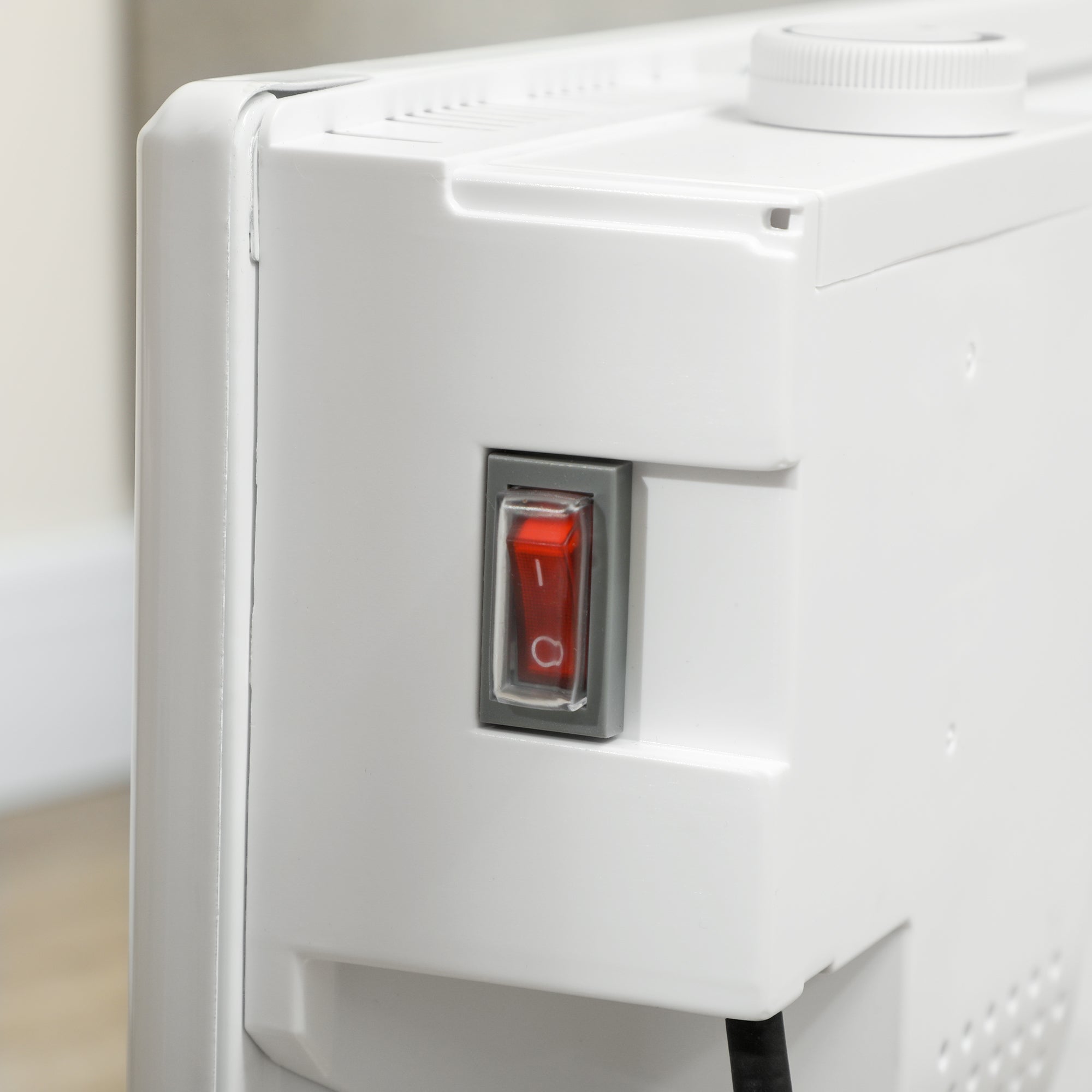 HOMCOM 1500W Convector Heater - White - North Peak Garden Furniture