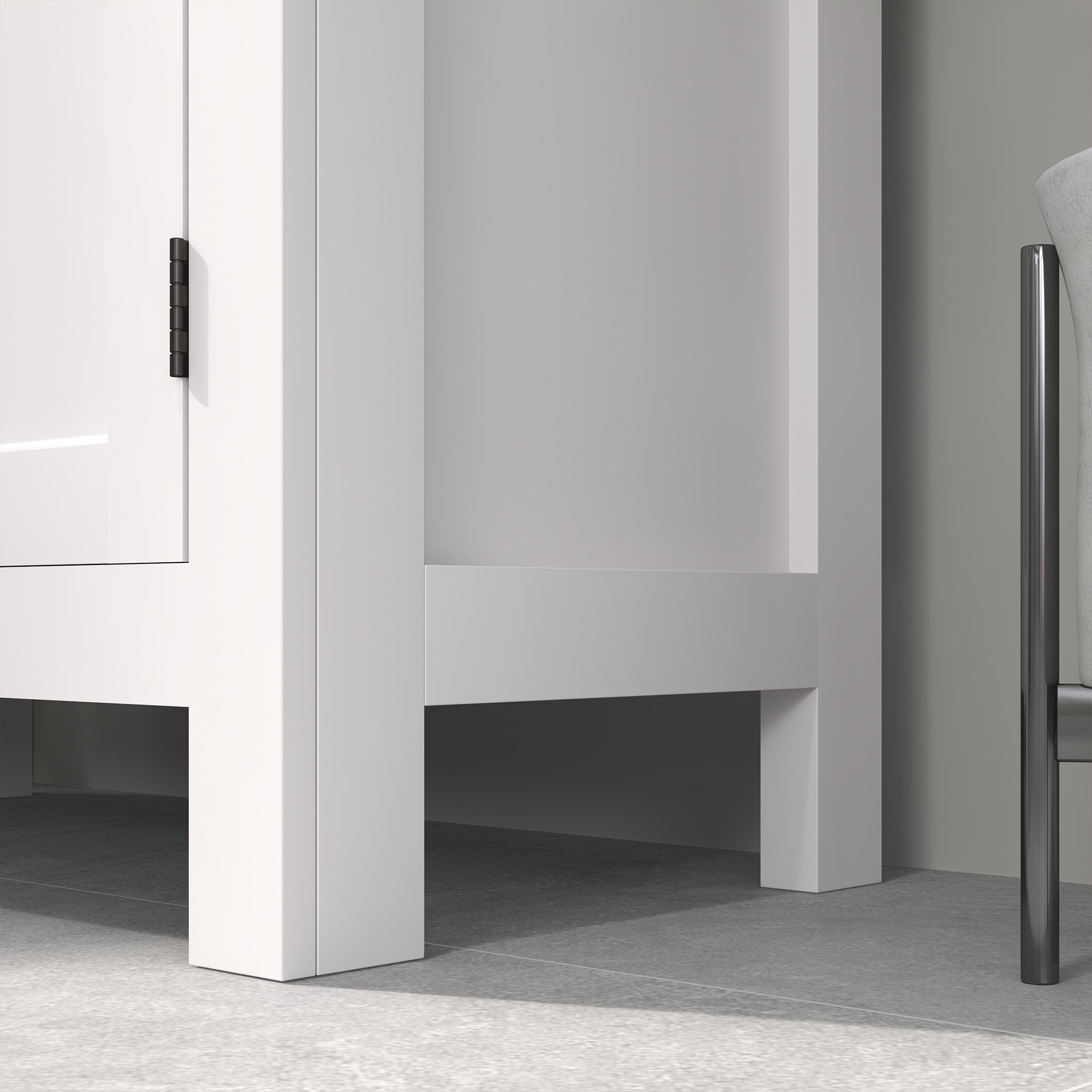 HOMCOM Multi-Storage Modern Bathroom Cabinet - White - North Peak Garden Furniture