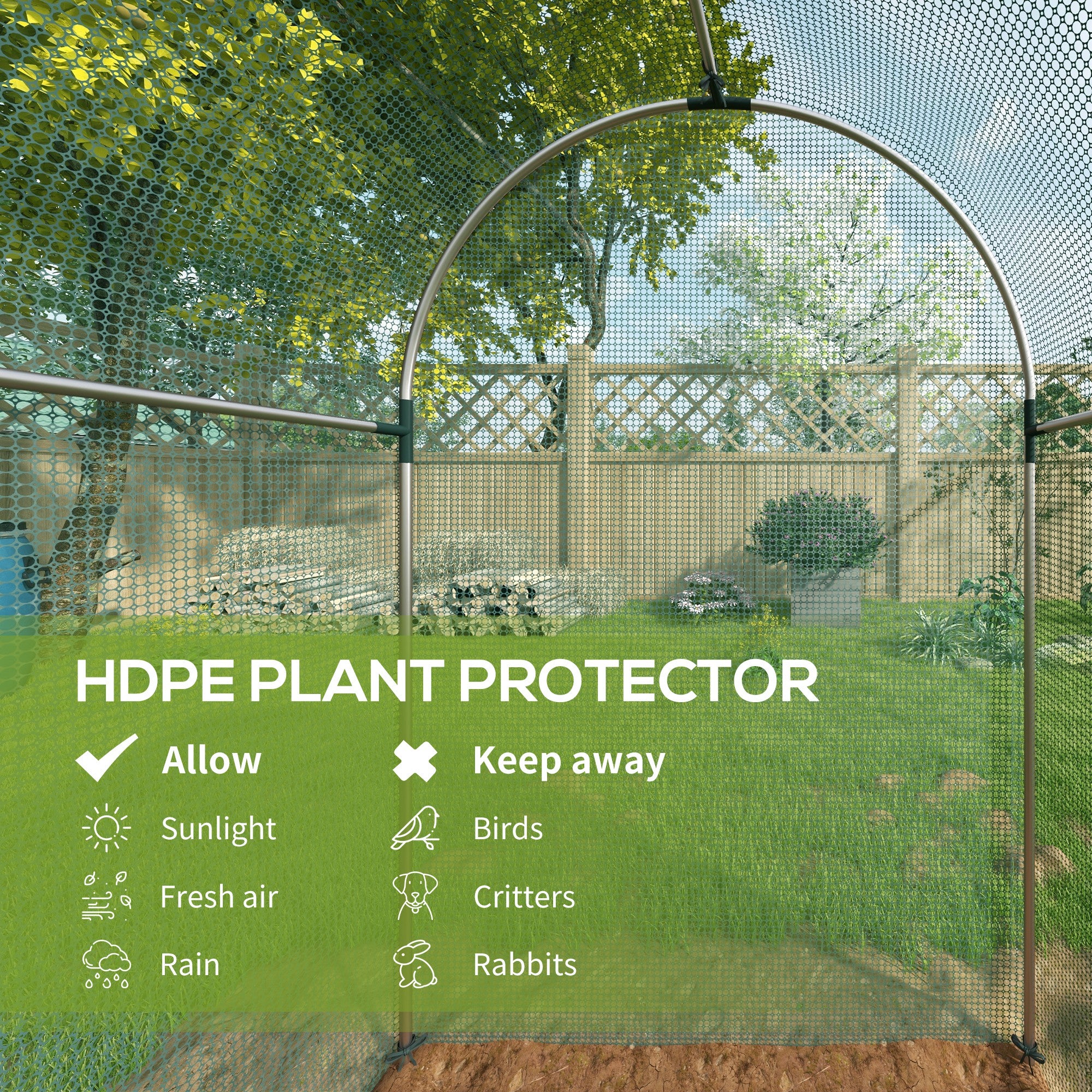 Outsunny 240 x 120cm Mini Polytunnel Greenhouse - North Peak Garden Furniture
