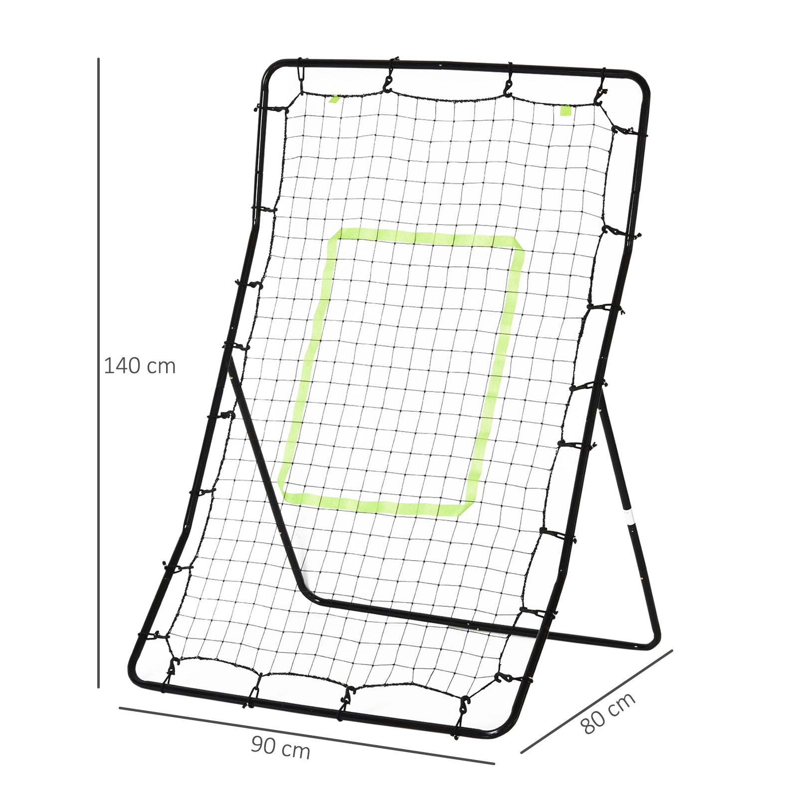HOMCOM Rebounder Net Playback Game Spot Target Ball Rebounders Training Equipment Play Teaching - North Peak Garden Furniture