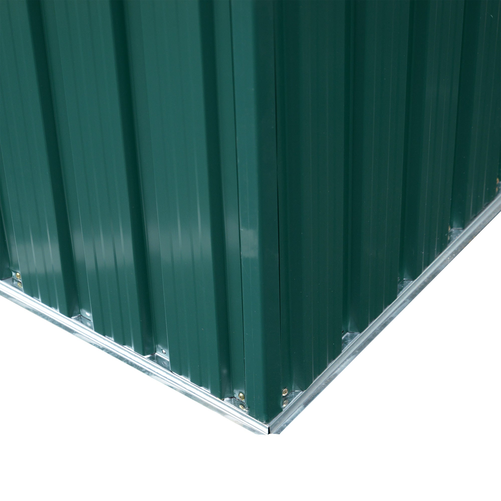 Outsunny Metal Garden Storage Shed, Tool Storage House with Double Sliding Doors and Lightsky Panels, 8.5 x 4ft - North Peak Garden Furniture