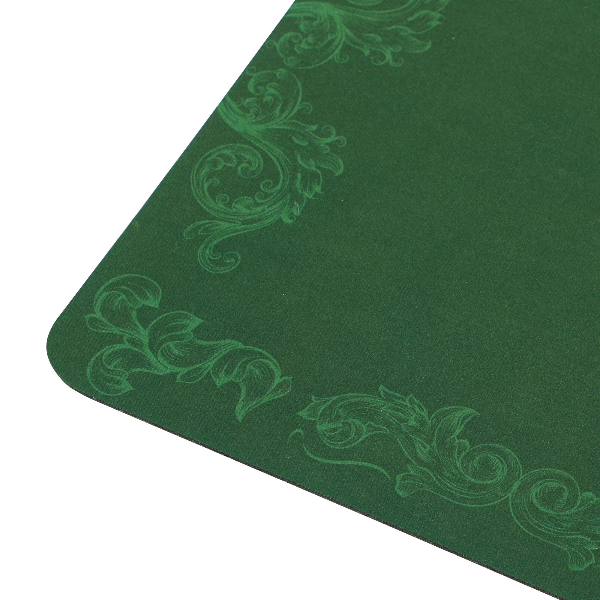 SPORTNOW 120 x 60 cm Professional Texas Hold'em Poker Mat 6 Player Water-Resistant Poker Table Top Rubber Poker Table Mat with Felt Surface Carry Bag, Green - North Peak Garden Furniture