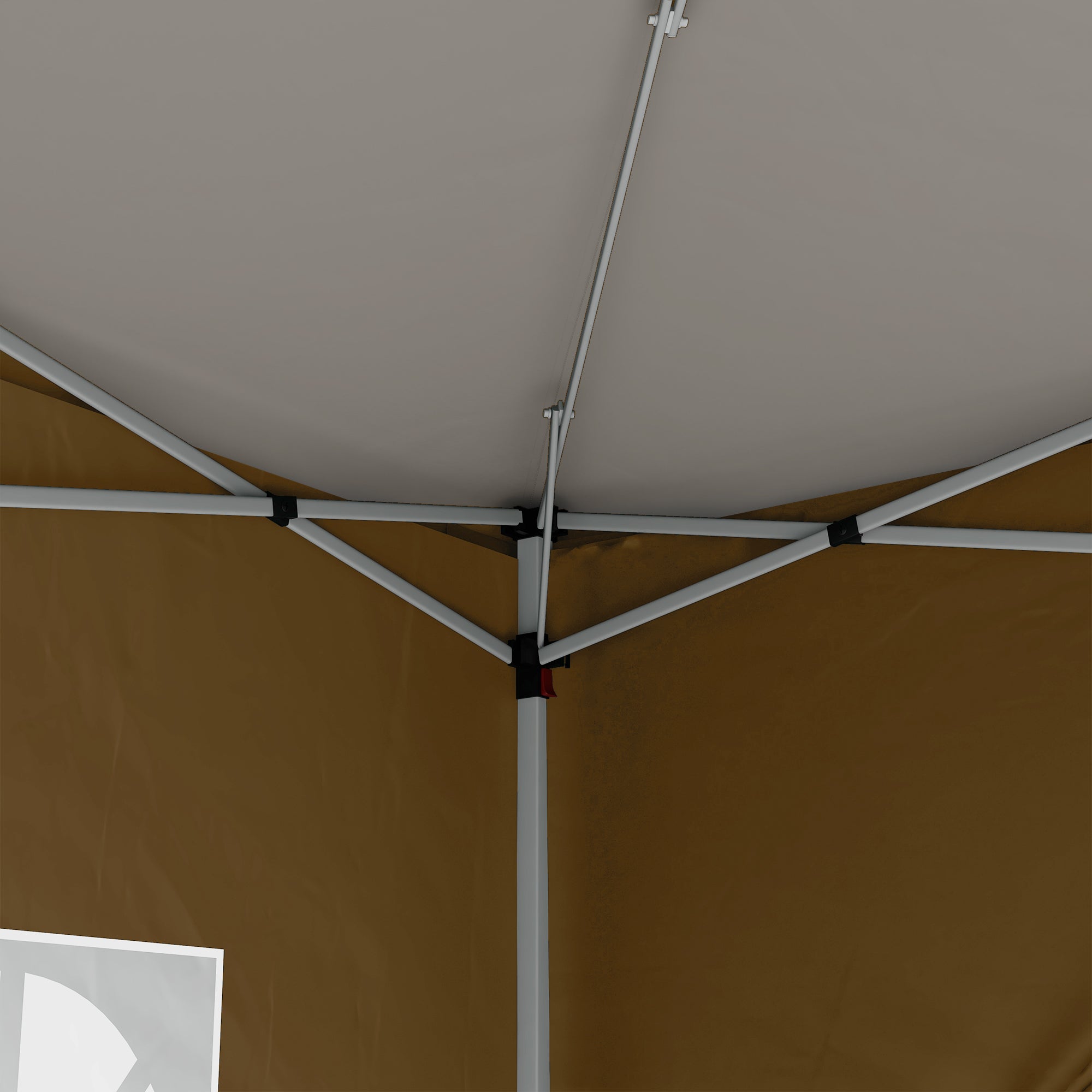 Outsunny 3 x 3(m) Pop Up Gazebo - Khaki - North Peak Garden Furniture